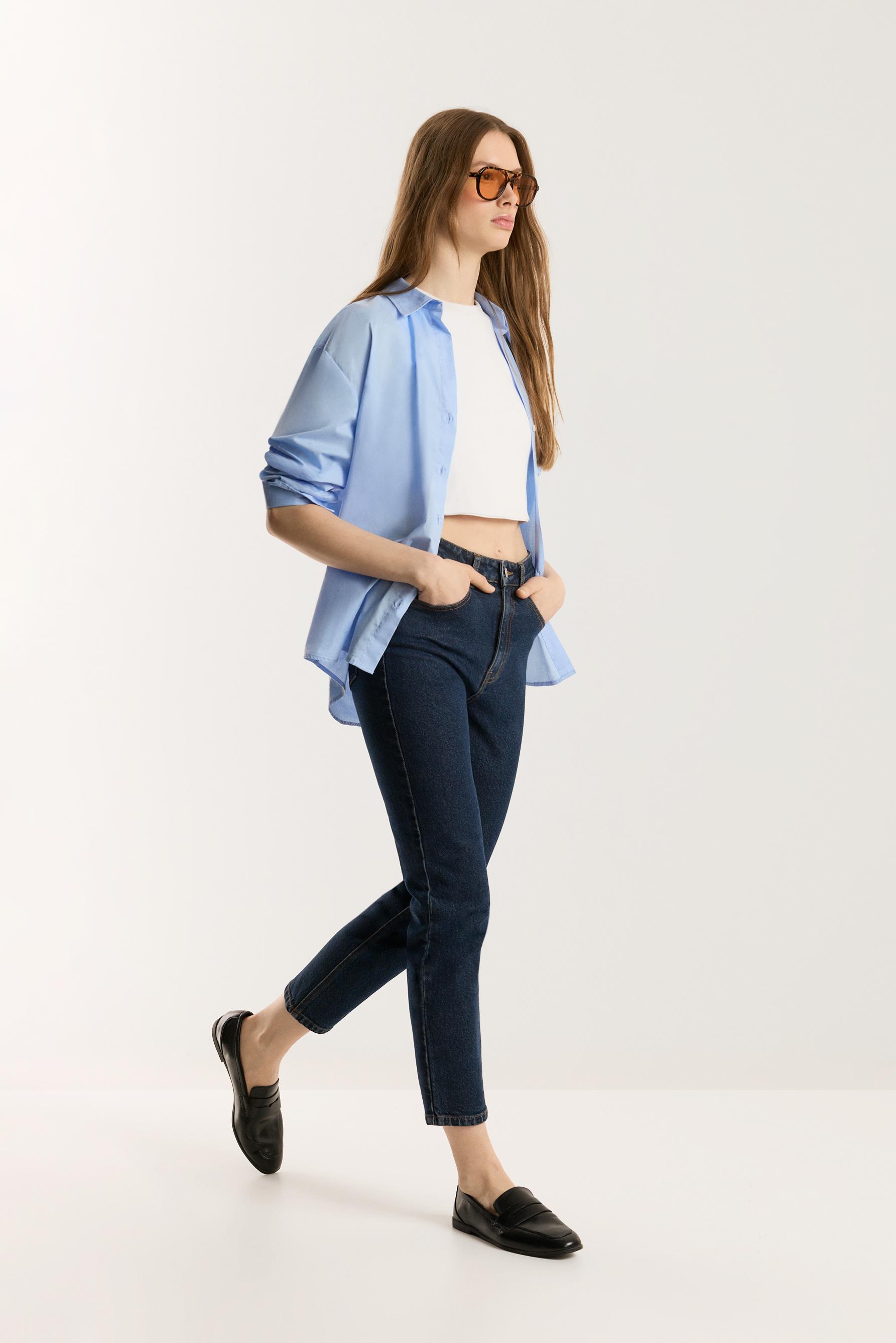Mom fit jeans — BLUE