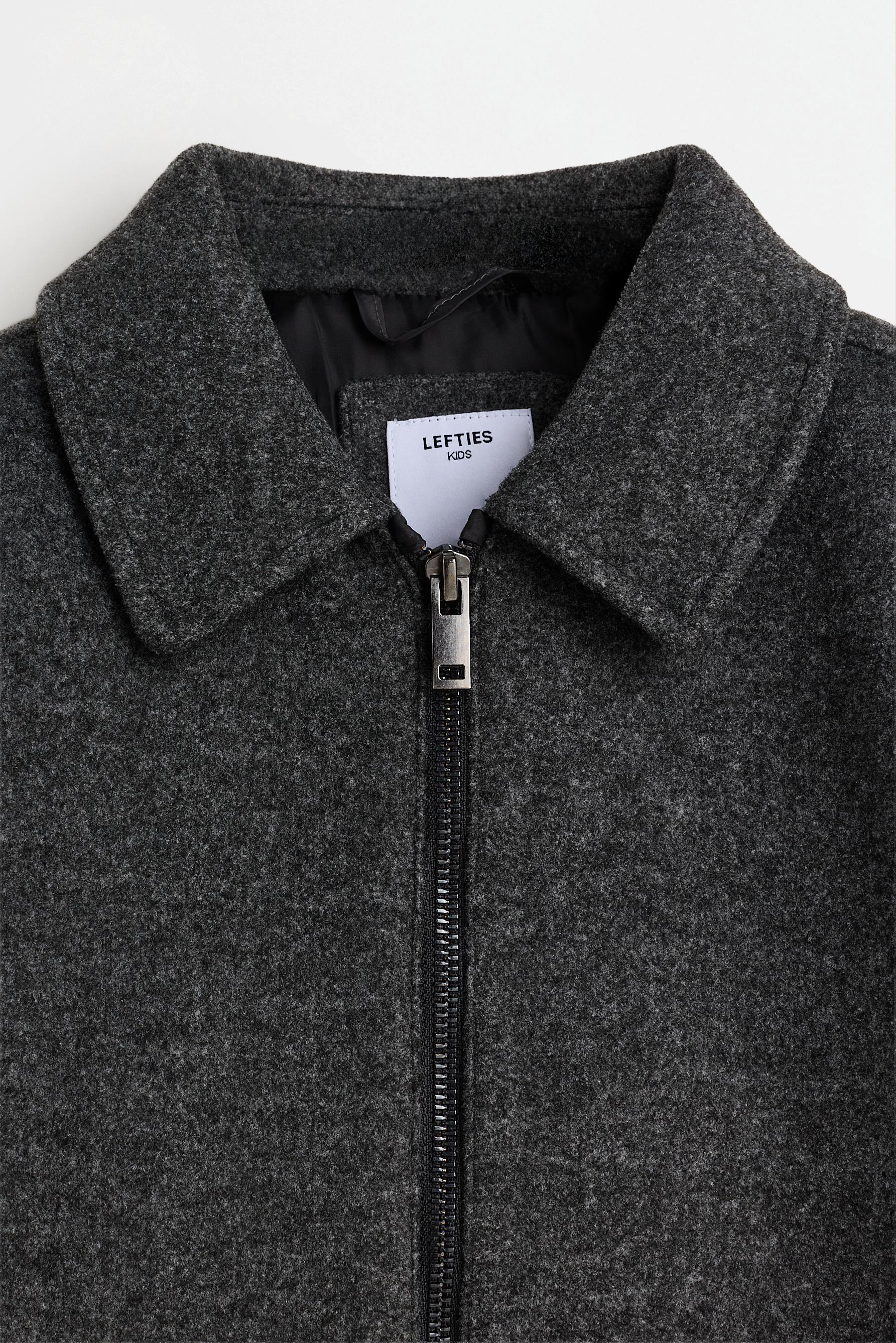 Wool-blend jacket — GREY MARL