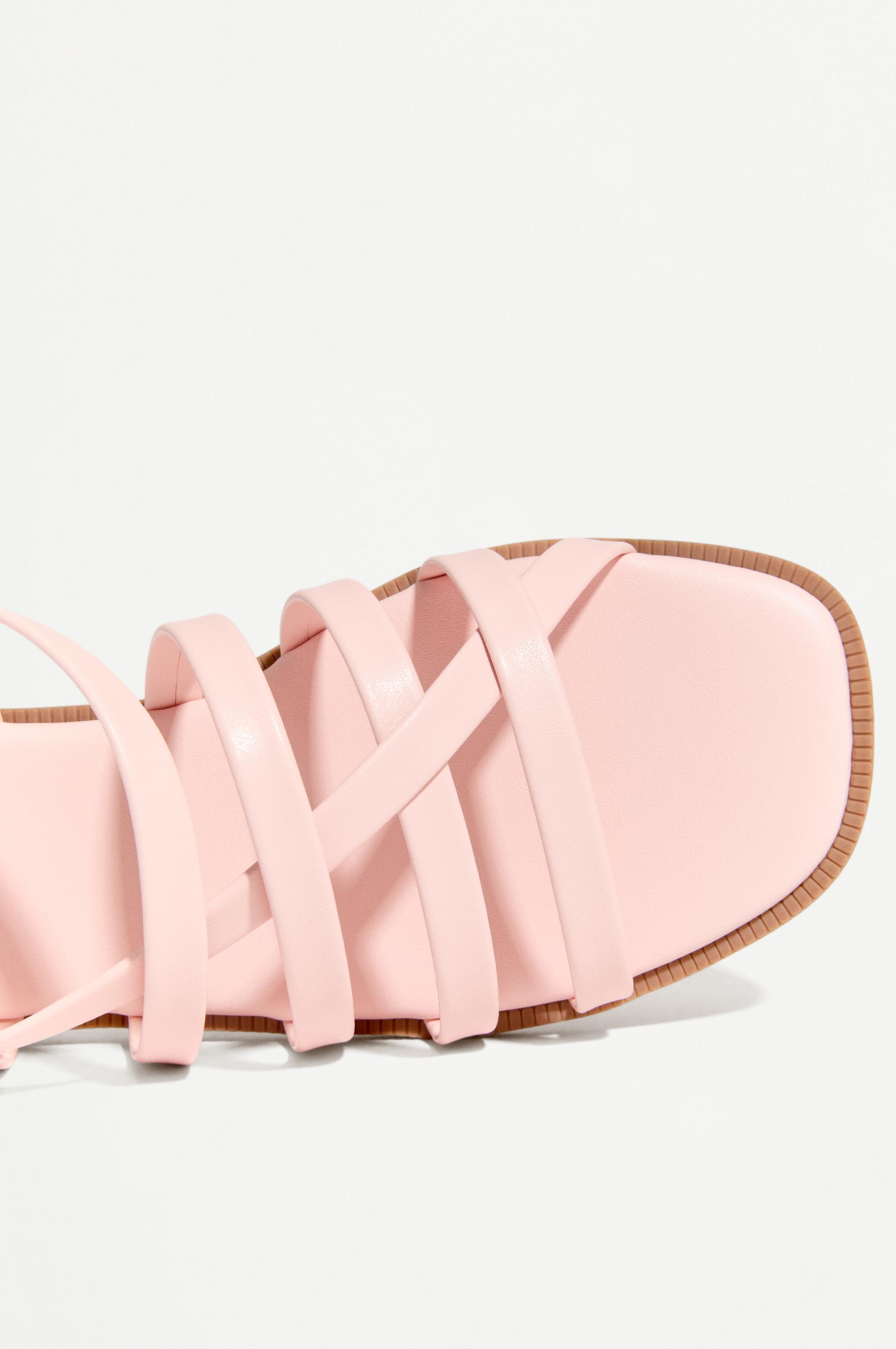 Strappy sandals — ORANGE