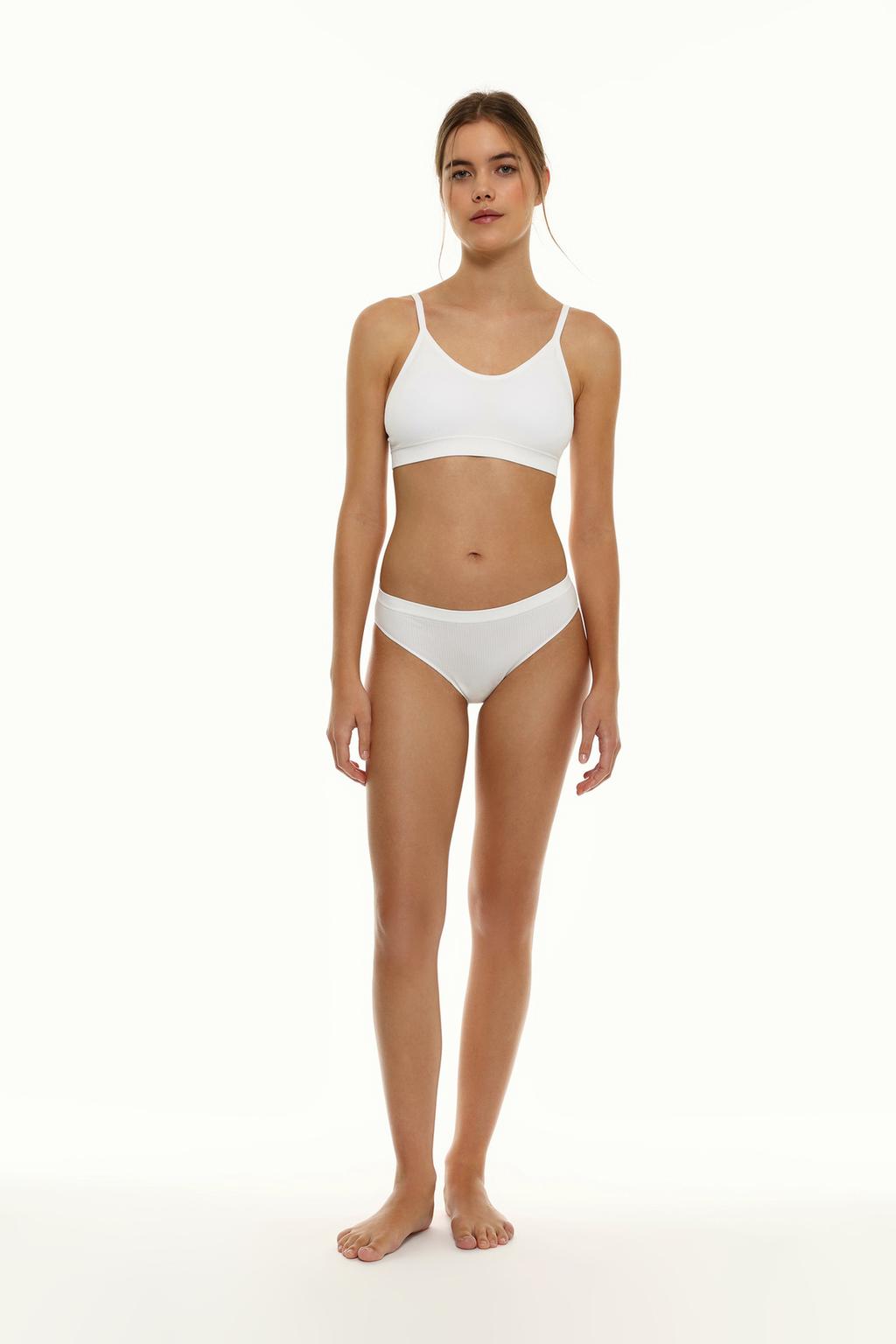 Pack of 2 seamless ribbed bras