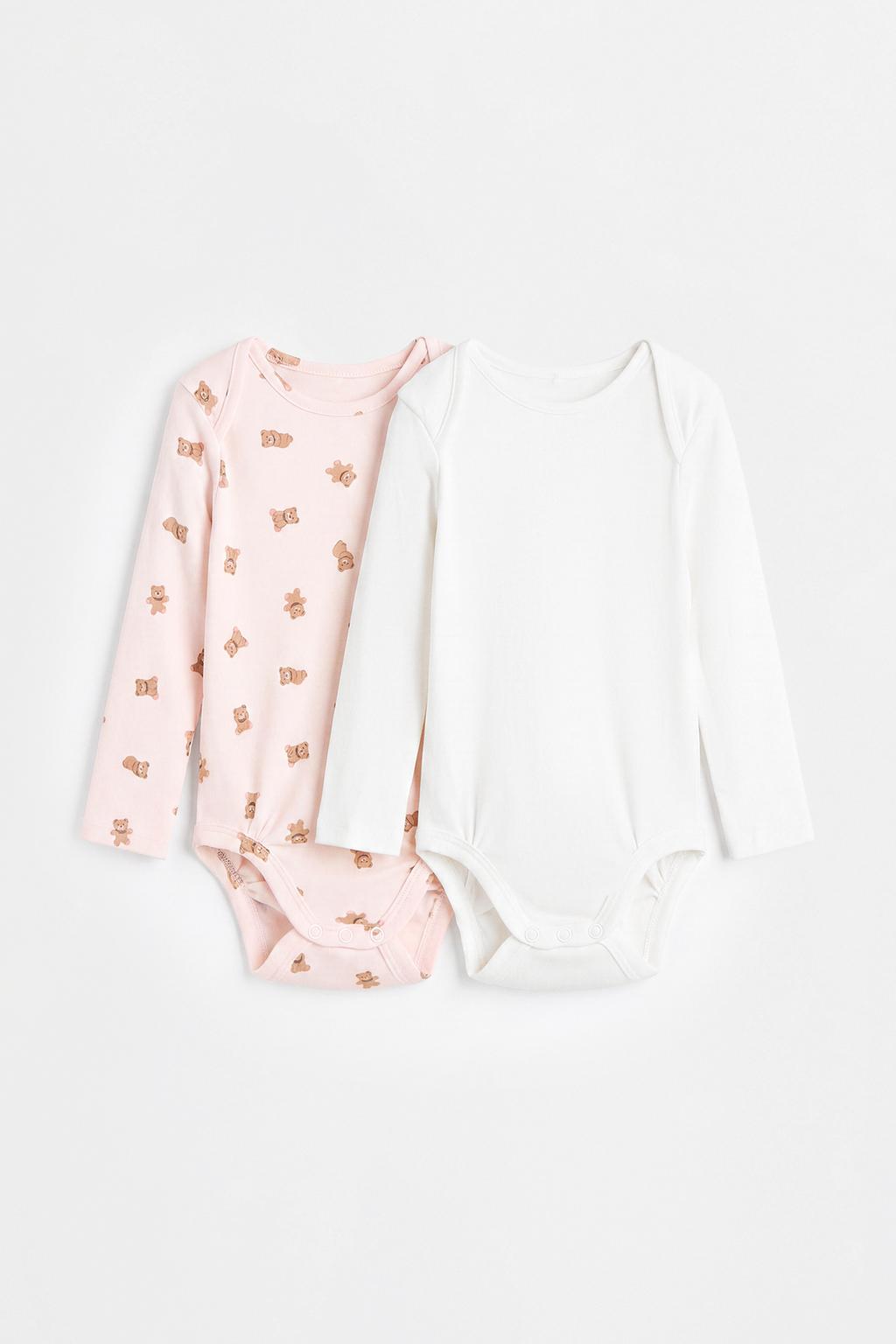 Pack of 2 combined bodysuits