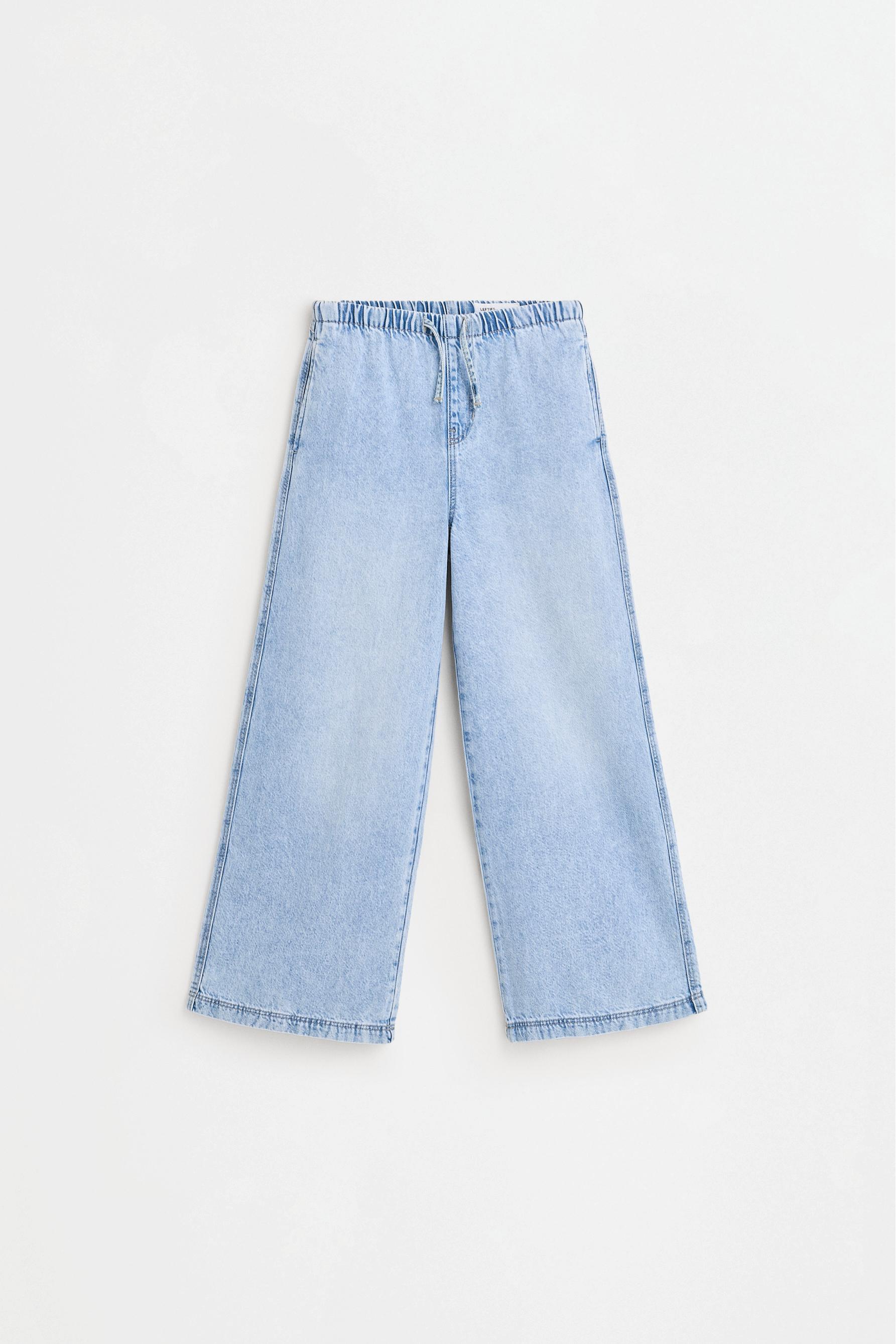 Wide-leg jogger jeans — FADED SKY BLUE