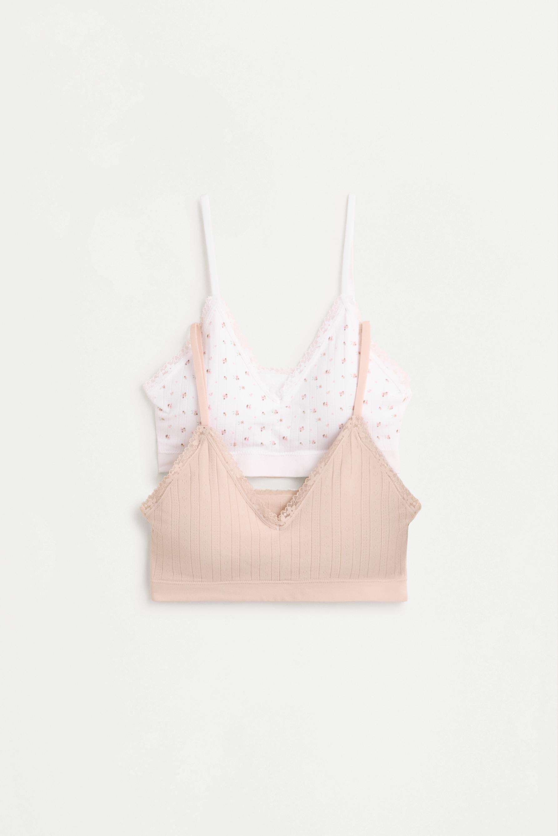 Lace bra tops (Pack of 2) — WHITE
