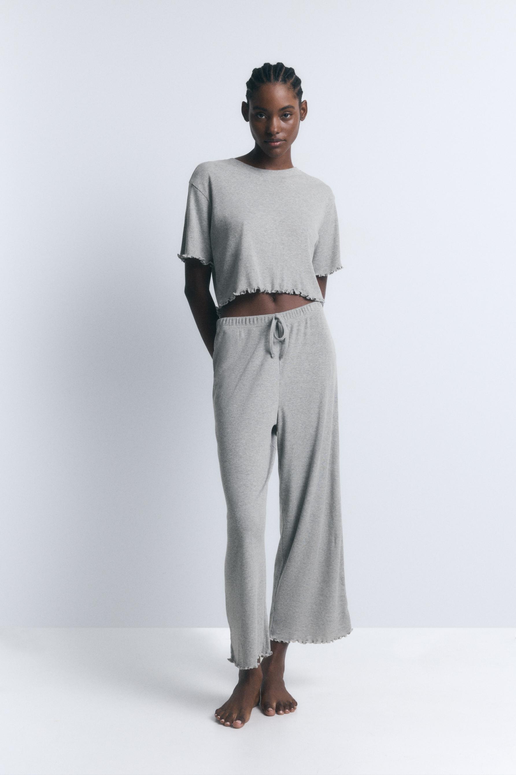 Pantalón culotte ondas