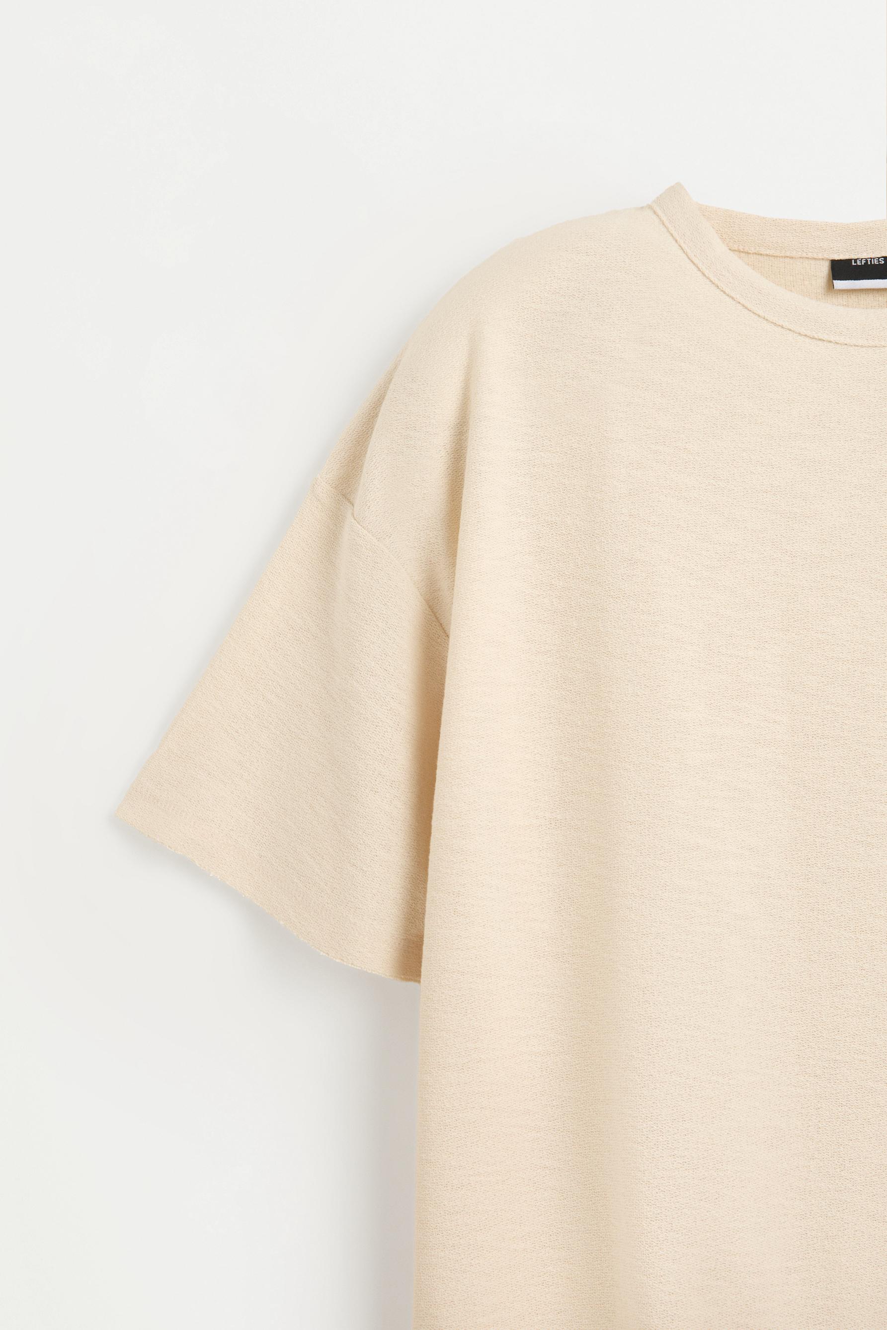 Distressed print T-shirt — VANILLA