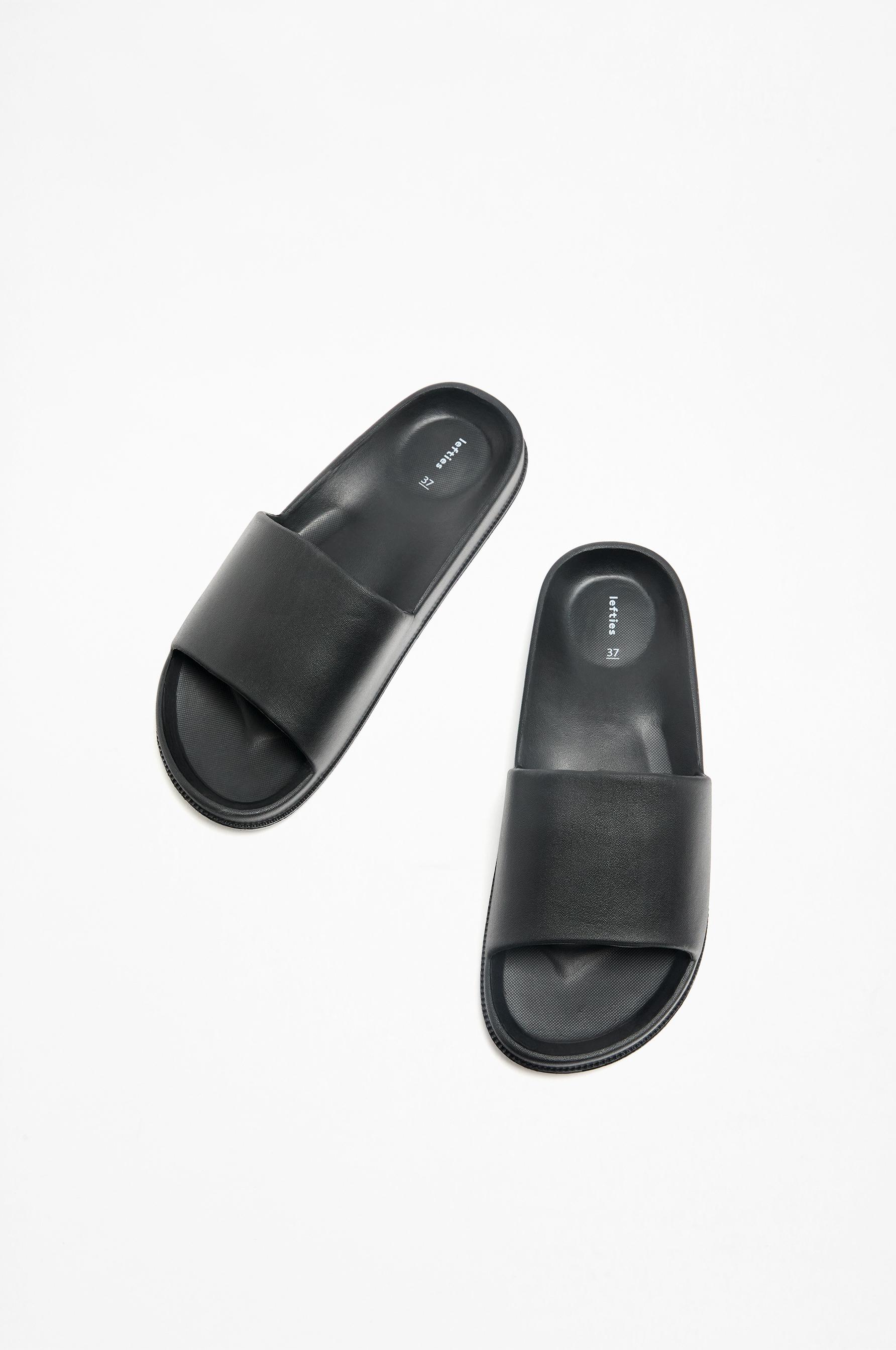 Shower slide sandals — BLACK