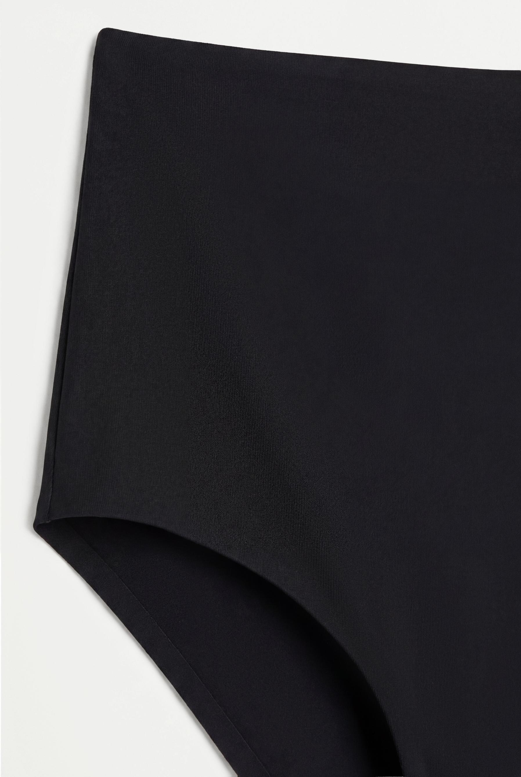 High-waist shaper briefs — BLACK