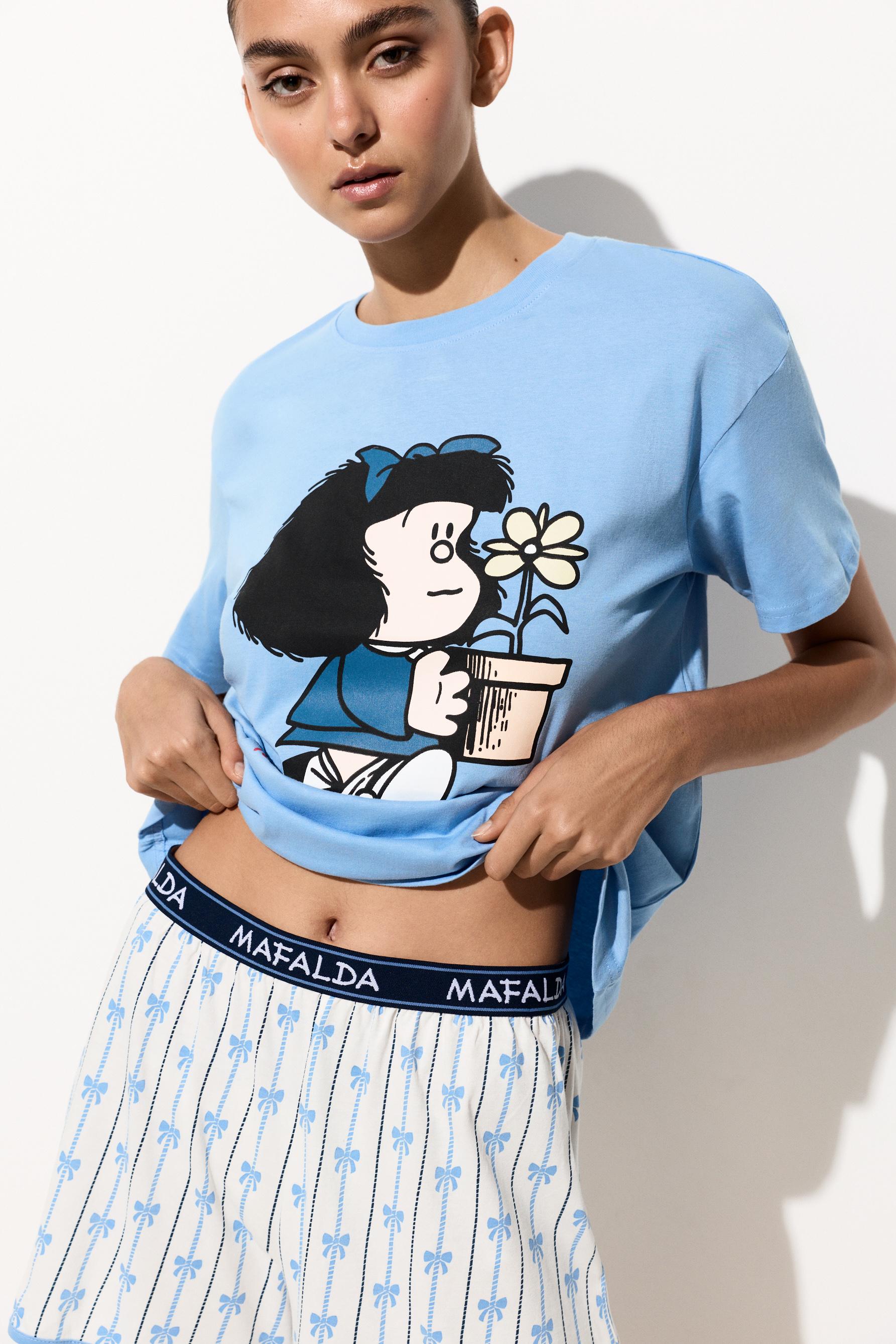 Mafalda short pyjamas — MEDIUM BLUE