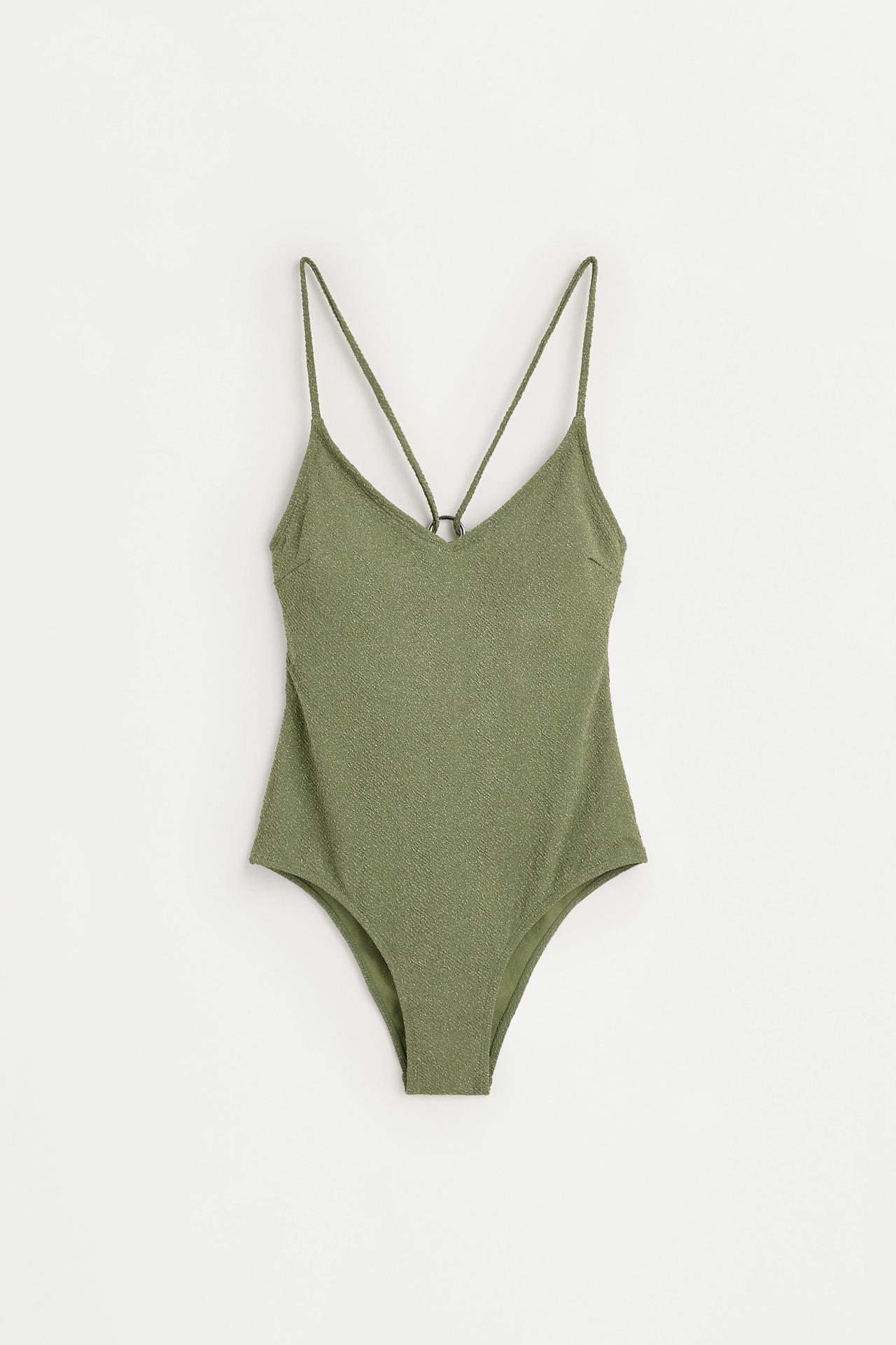 Shimmery swimsuit — MEDIUM GREEN