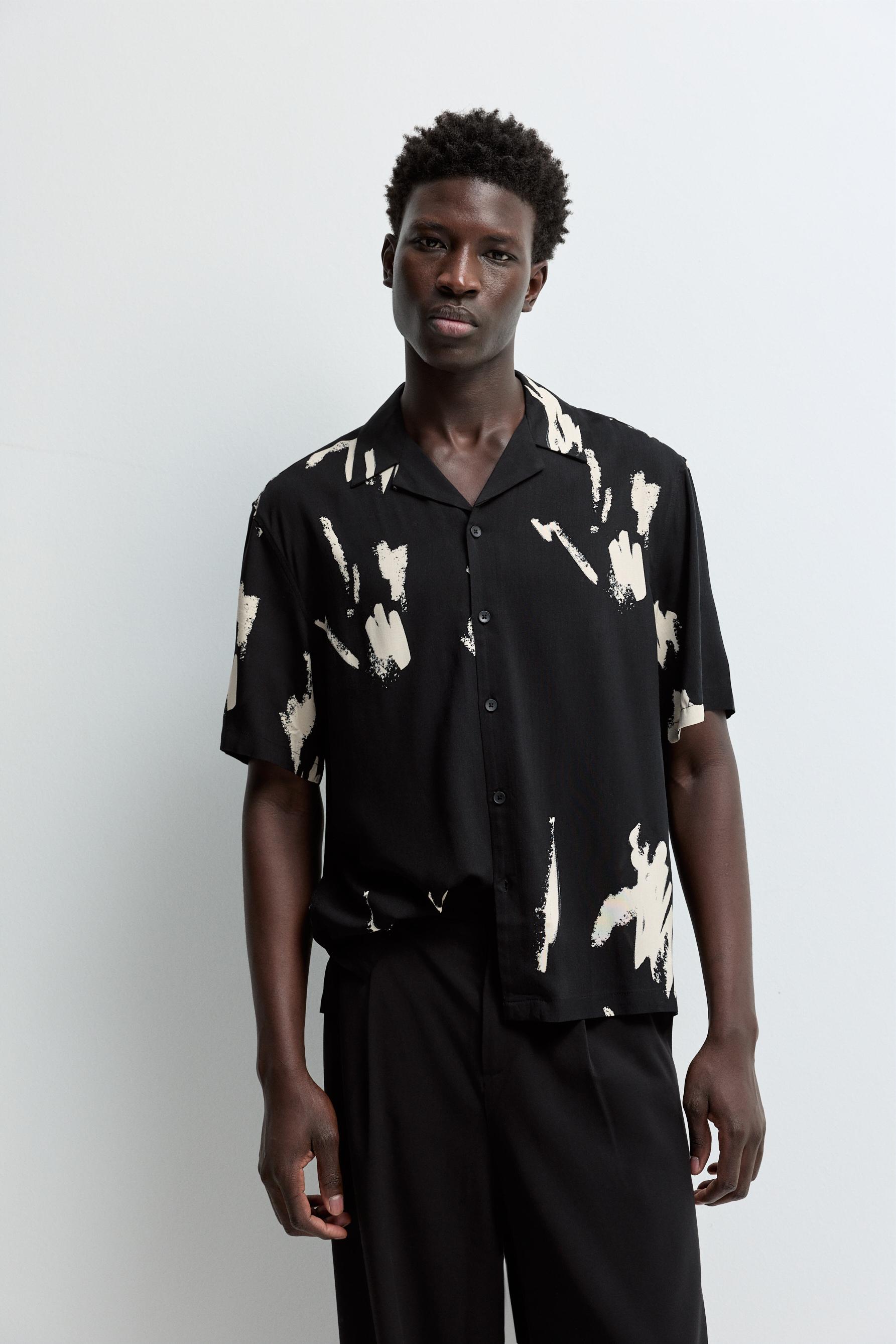 Camisa resort estampada