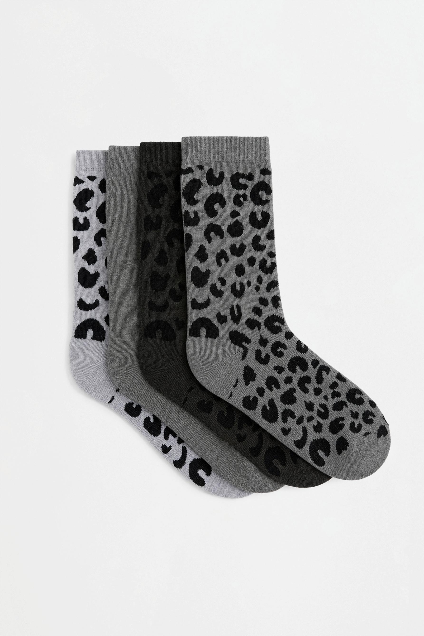 Calcetines largos animal print (Pack 4)