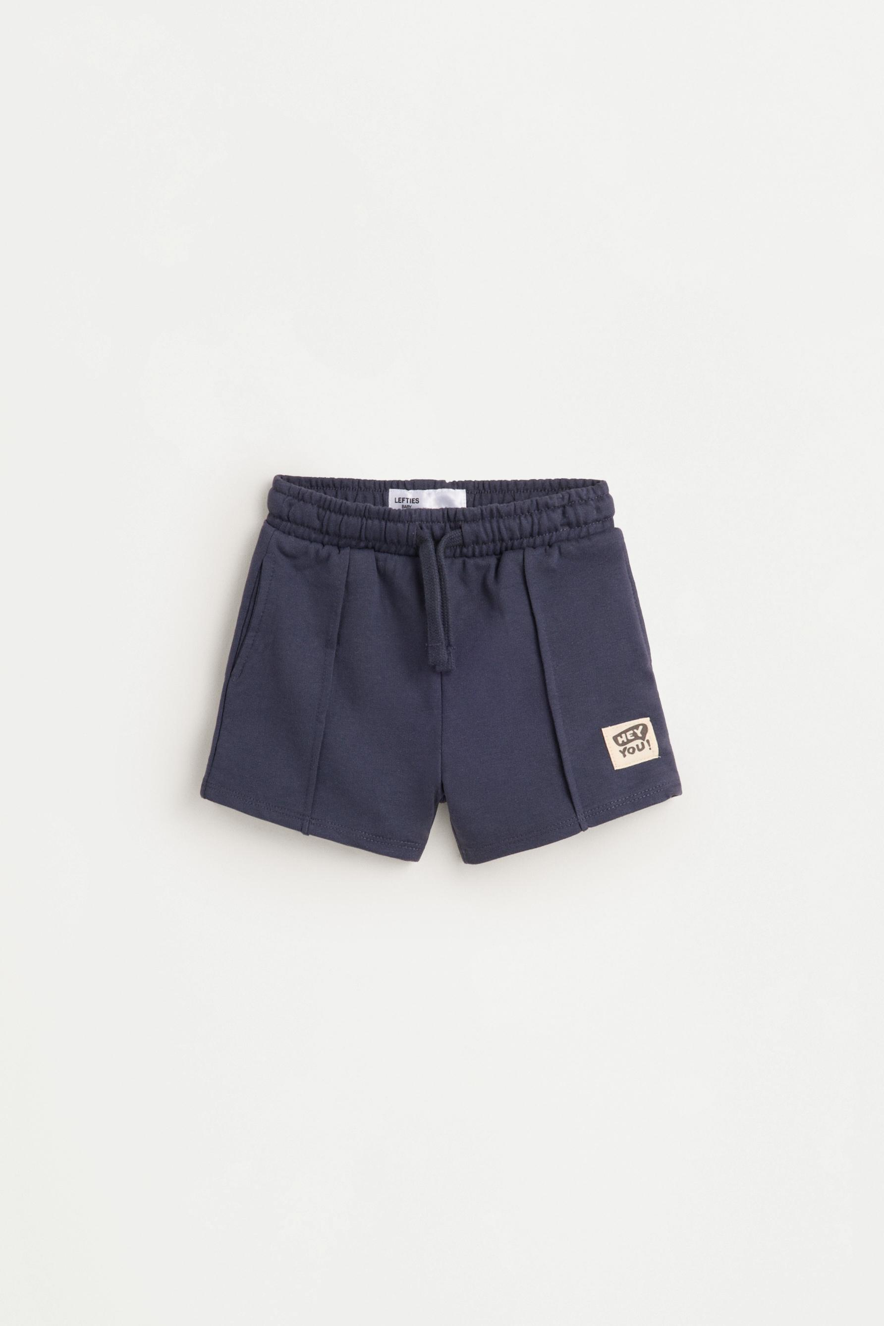 Pack of 2 plain fleece shorts — PALE GREY