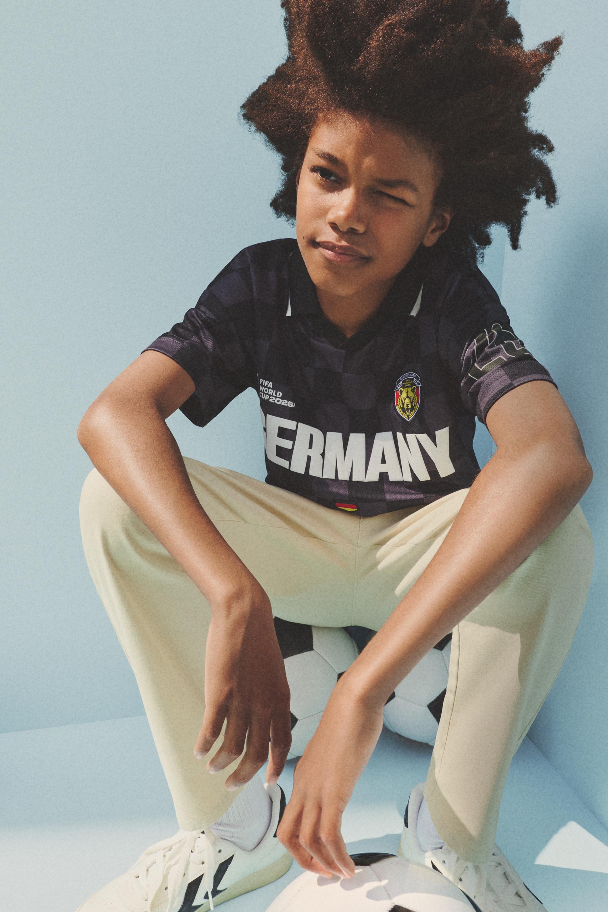 Kids | Germany FIFA World Cup 2026 Polo — BLACK