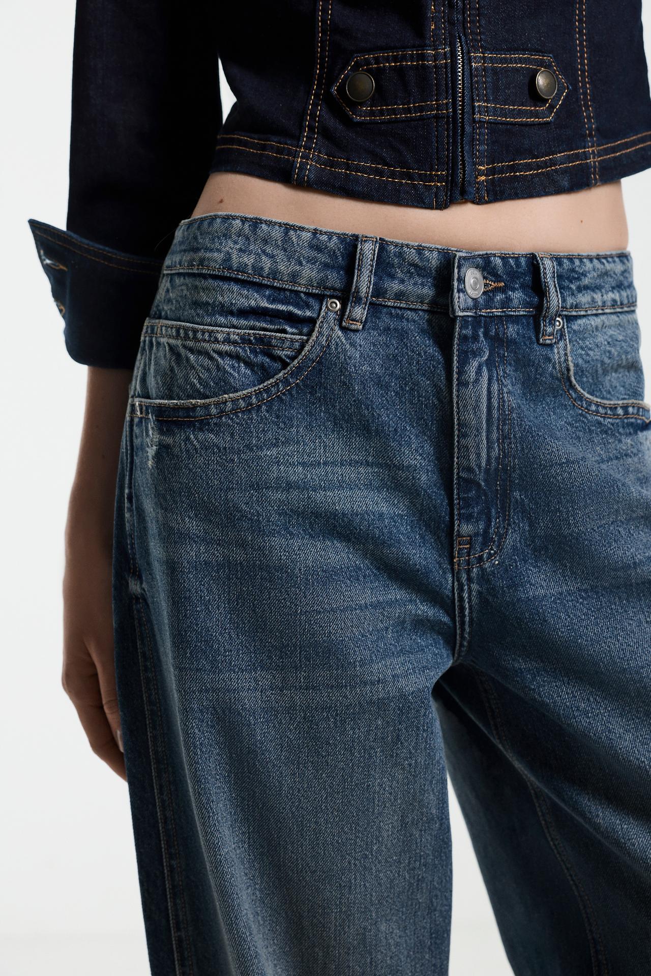 Distressed baggy jeans — PASTEL BLUE