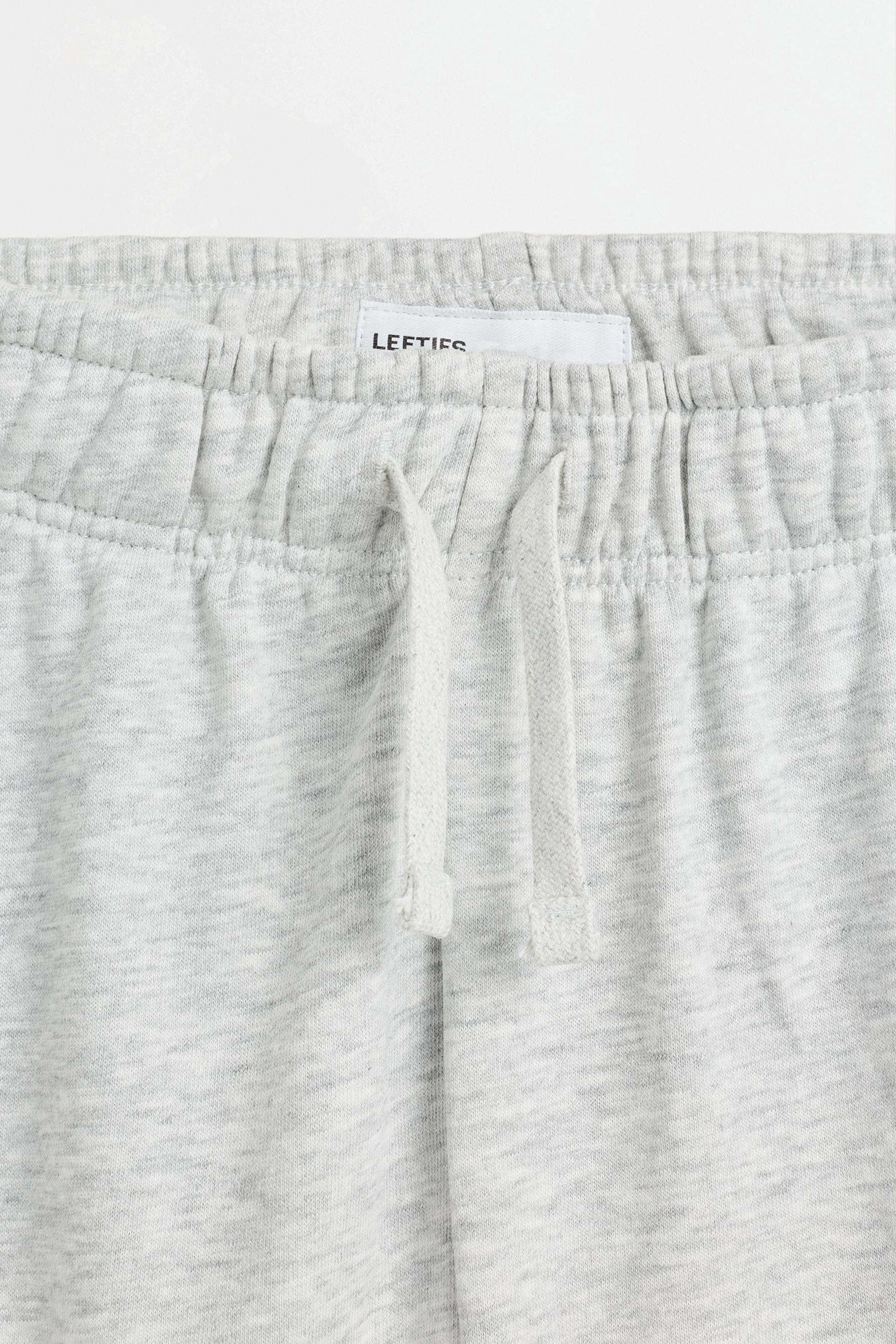Jogger plush Bermuda shorts — GREY MARL