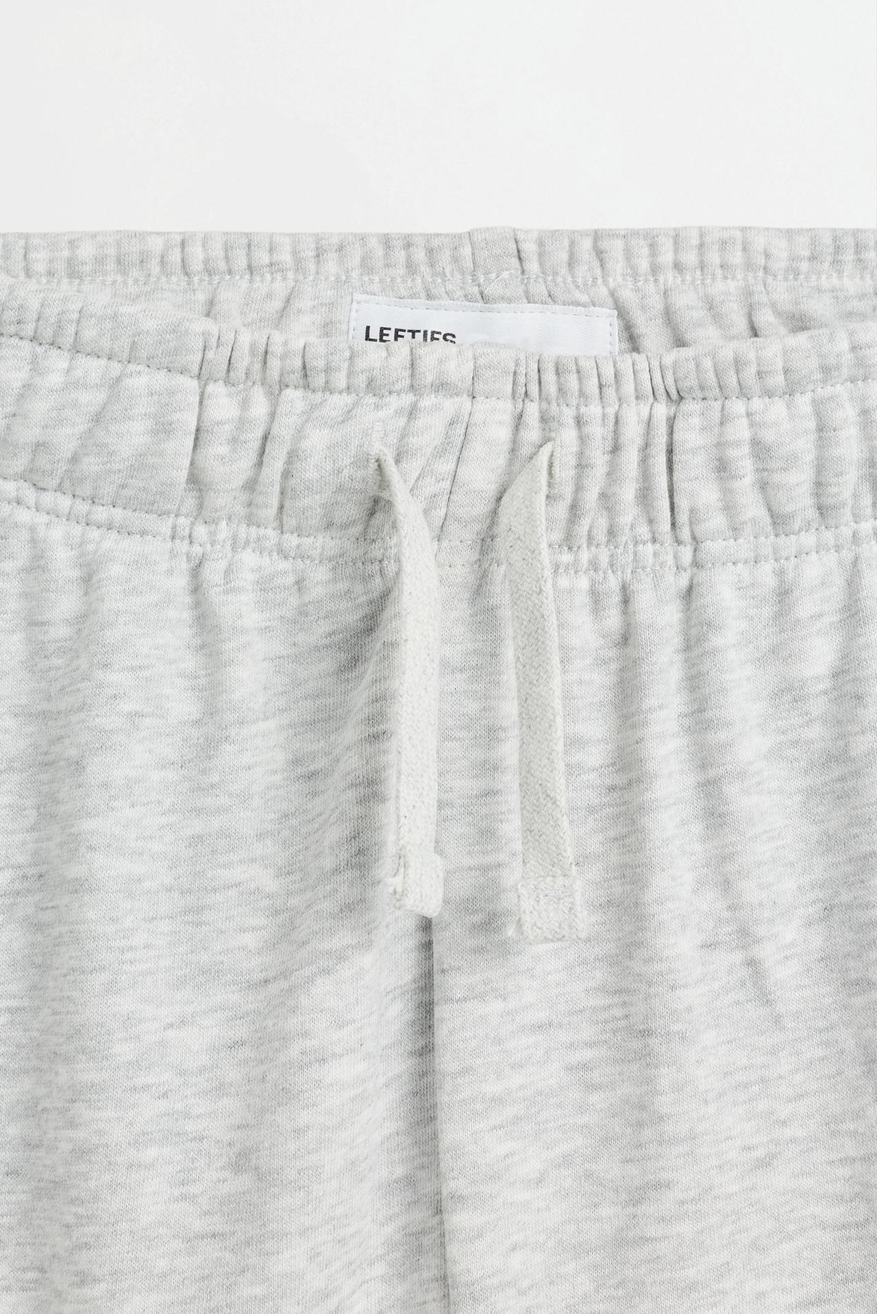 Jogger plush Bermuda shorts — GREY MARL