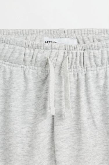Jogger plush Bermuda shorts — GREY MARL 4