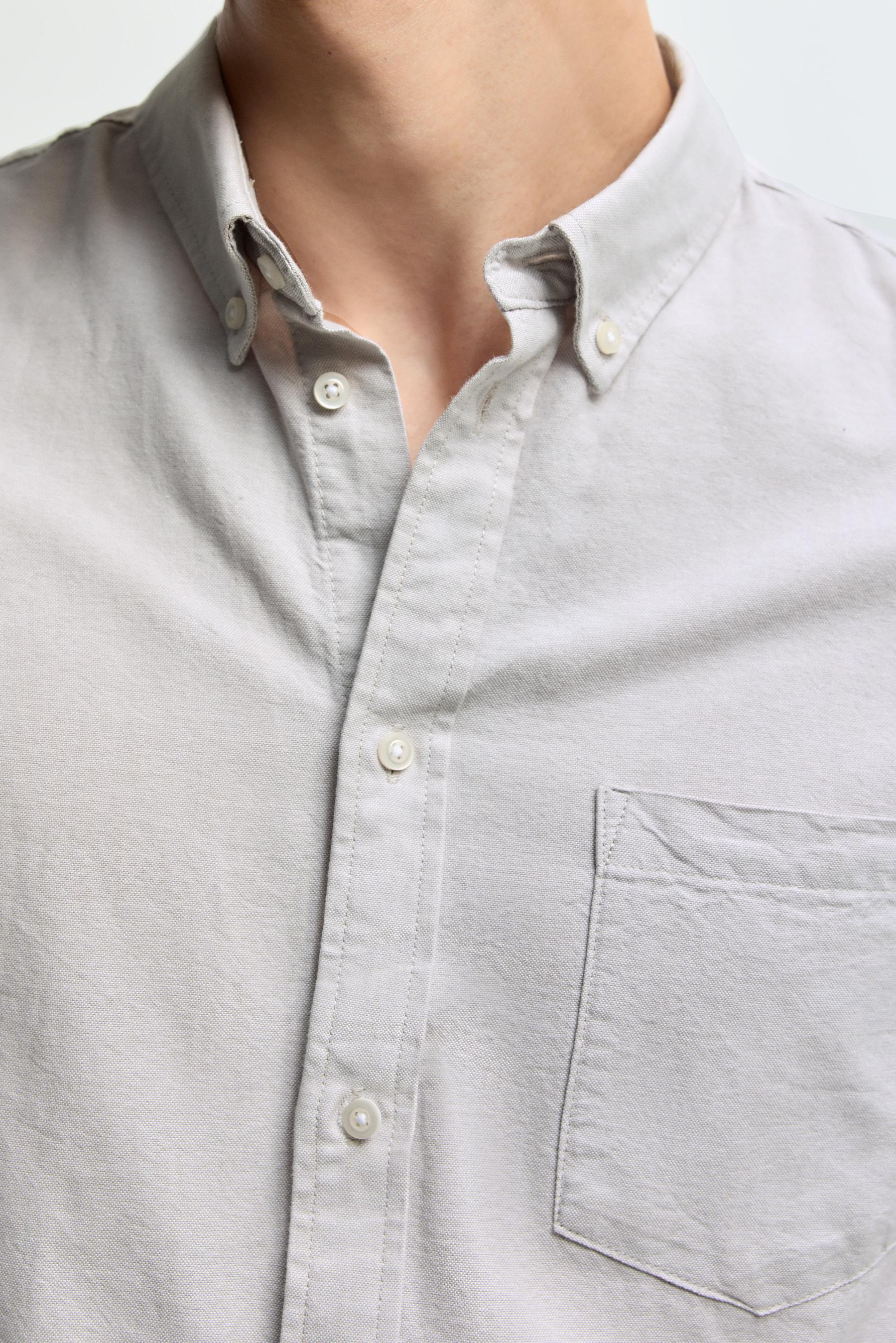 Oxford shirt — DARK GREY MARL