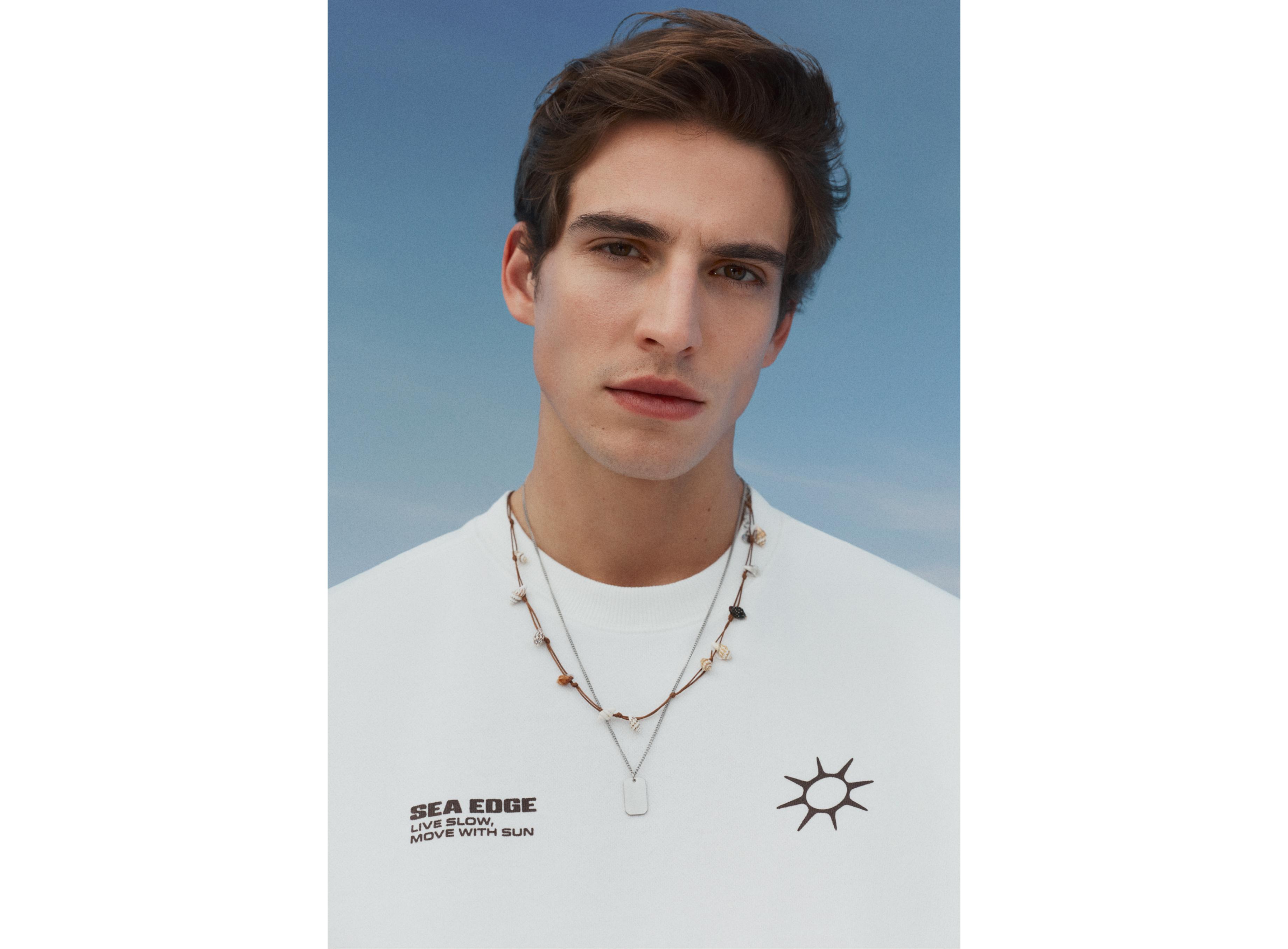 Printed sleeveless sweatshirt — WHITE