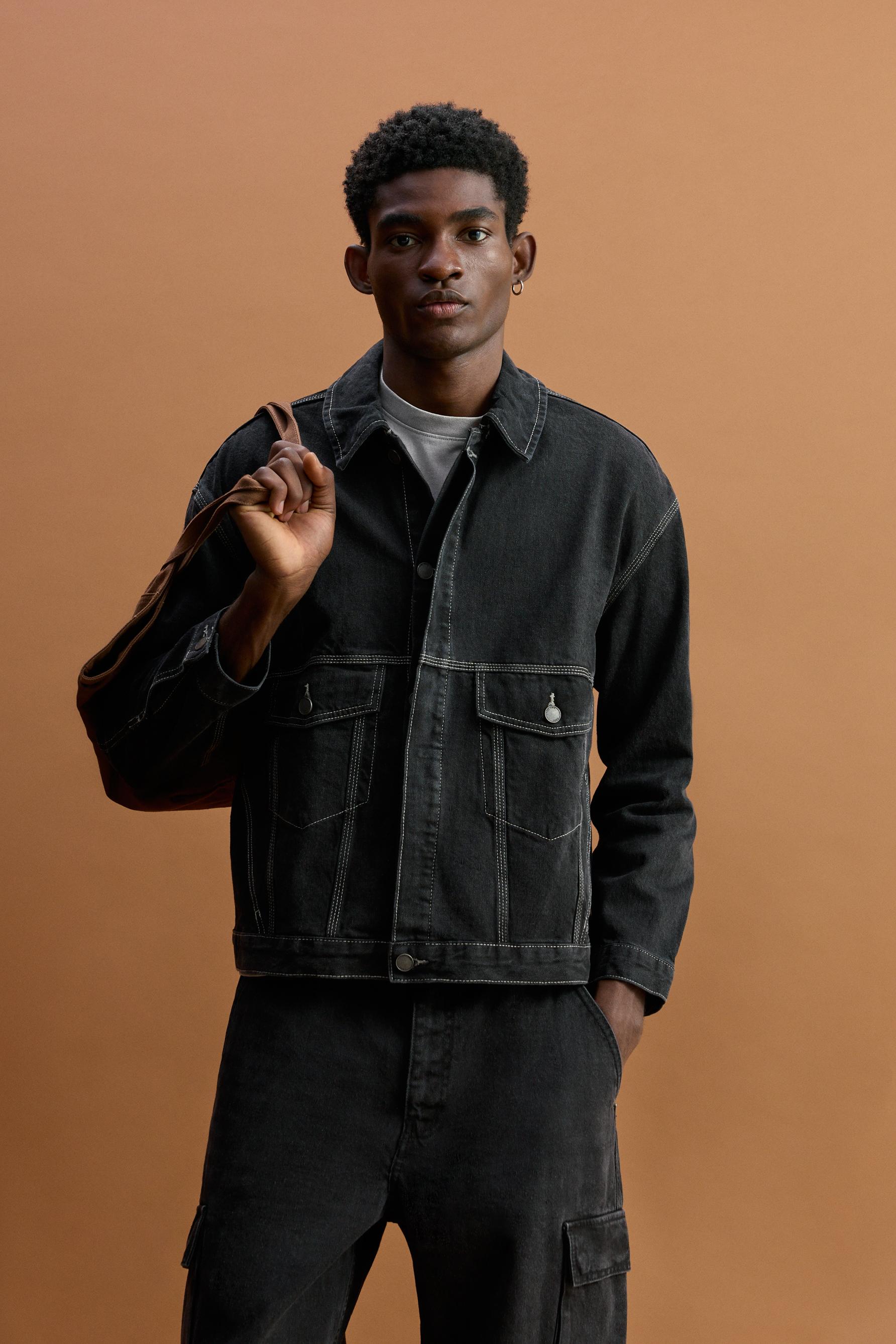 希少 archive black denim jacket opium y2k OPIUM DENIM JACKET