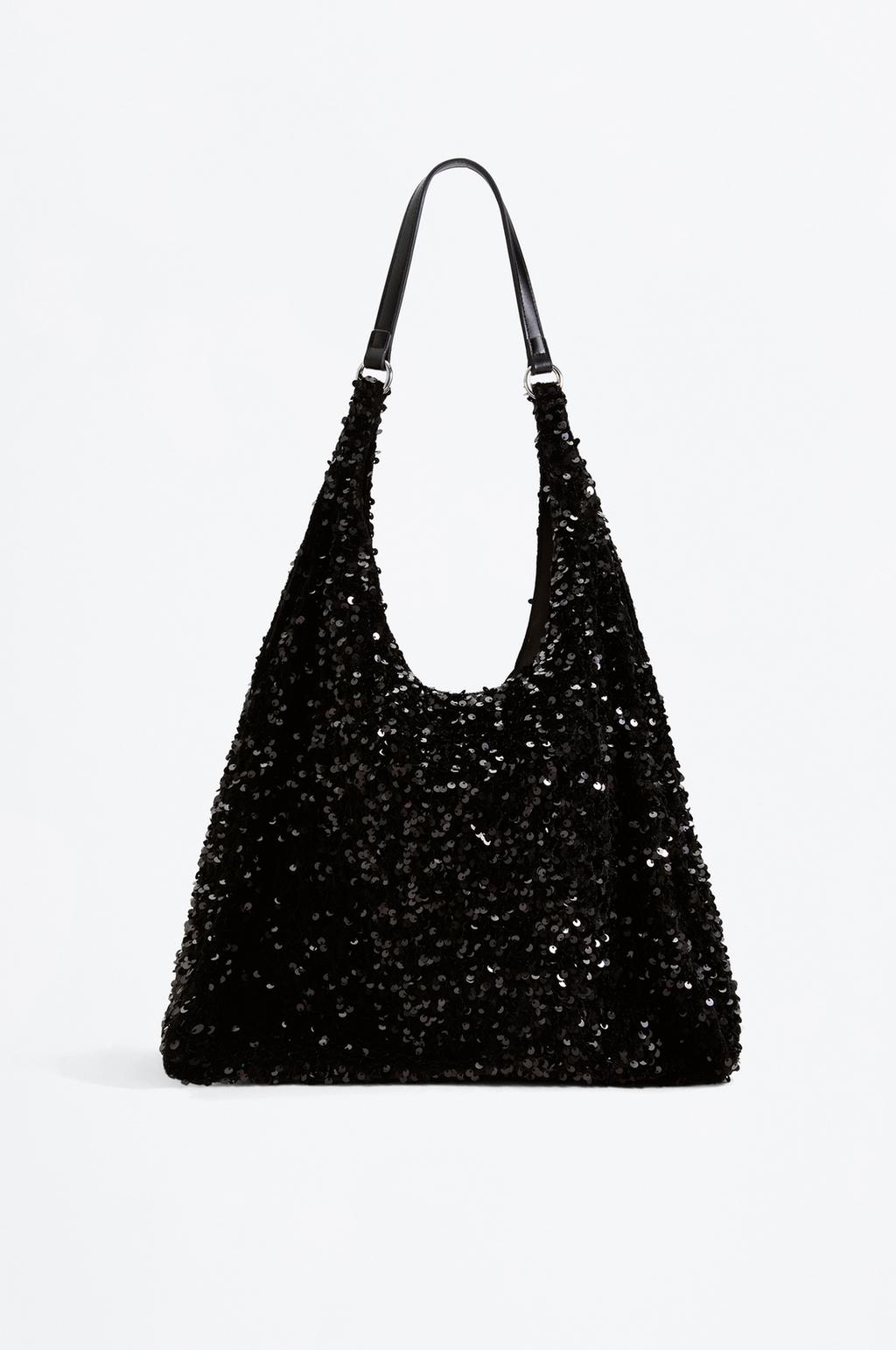 Sequin shopper bag