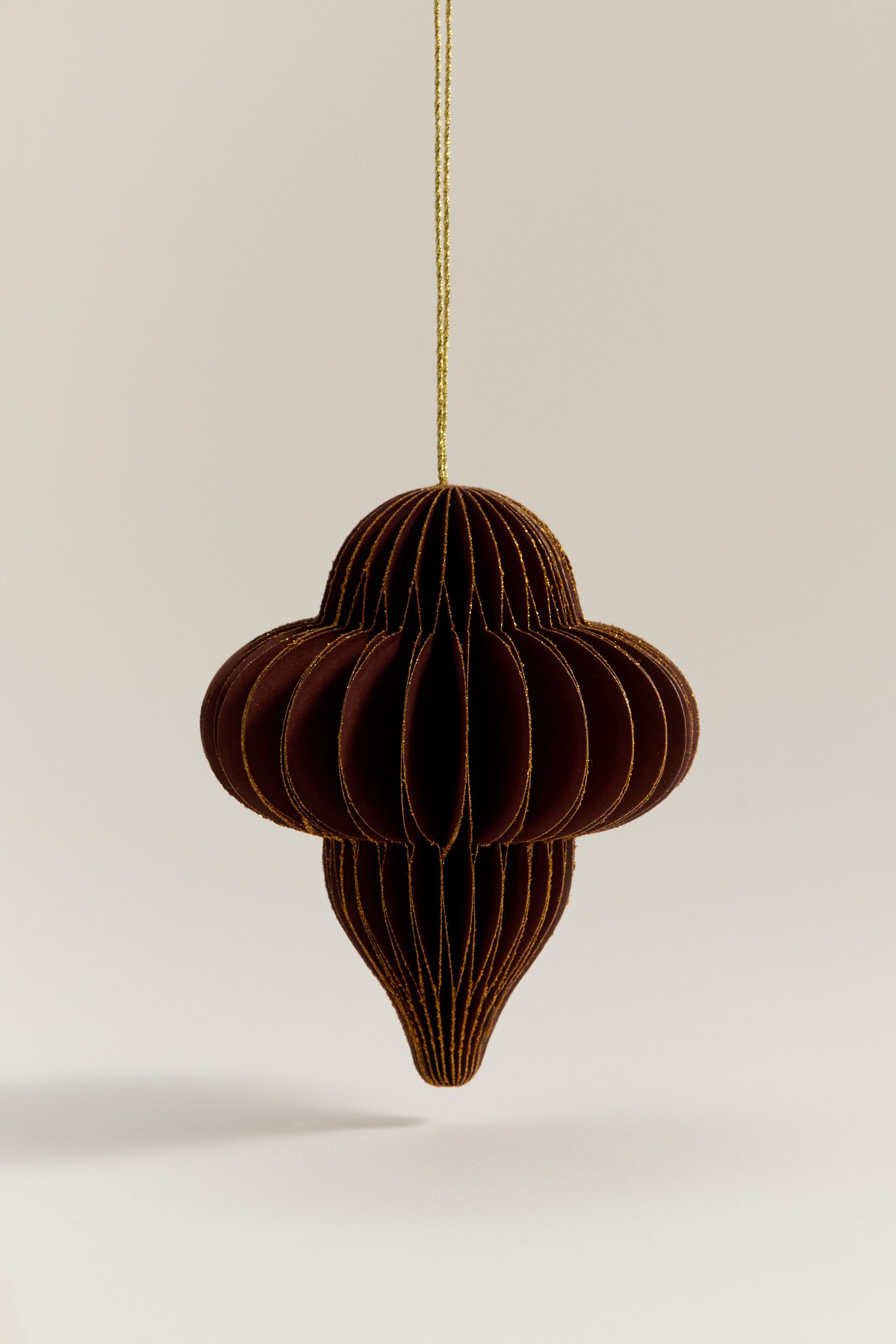 Enfeite de árvore em forma geométrica 10 cm