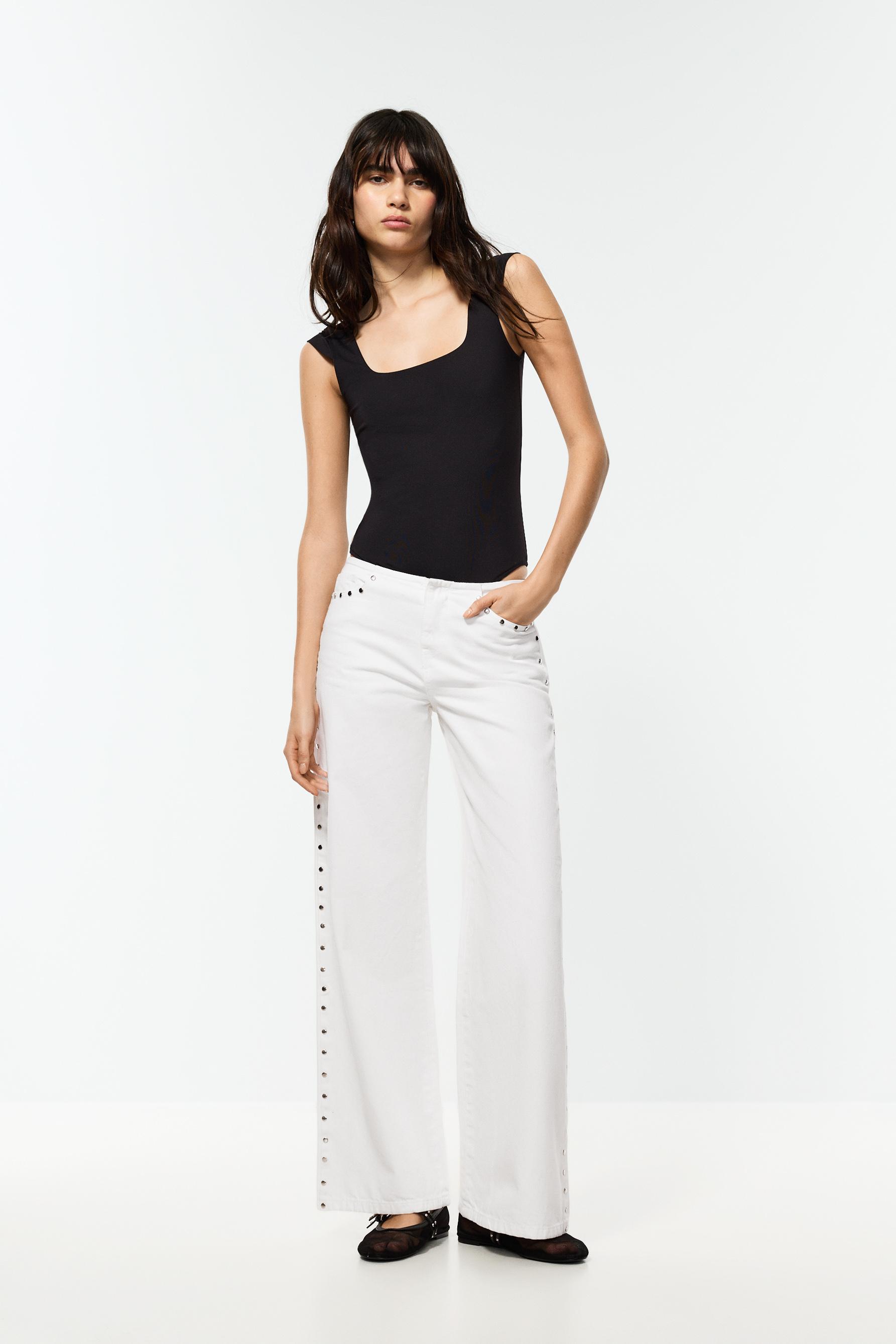 Short sleeve polyamide bodysuit — BLACK