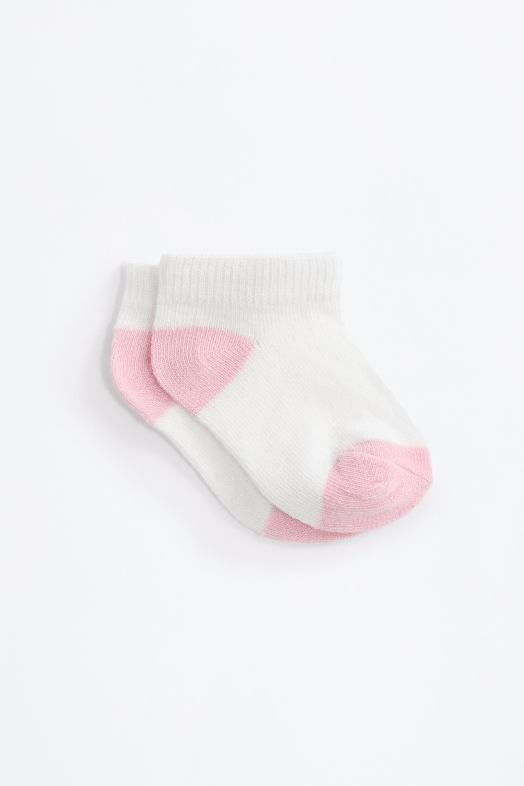Ankle socks (Pack 10) — ECRU/WHITE