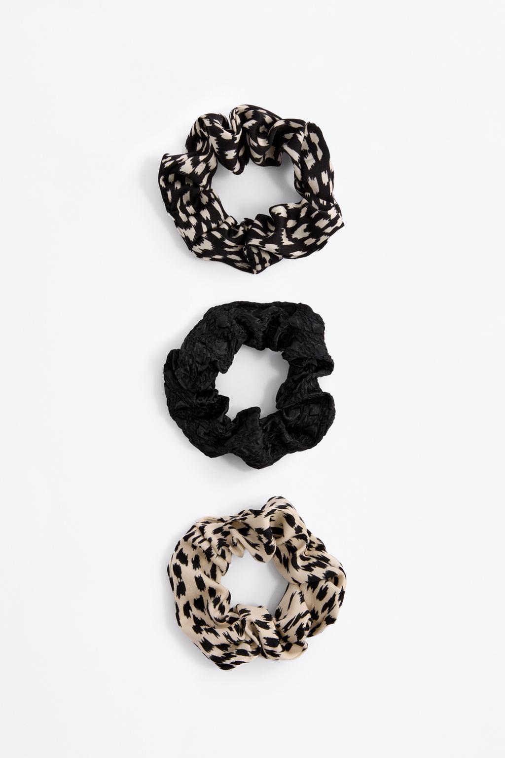 Pack 3 scrunchies grandes combinados