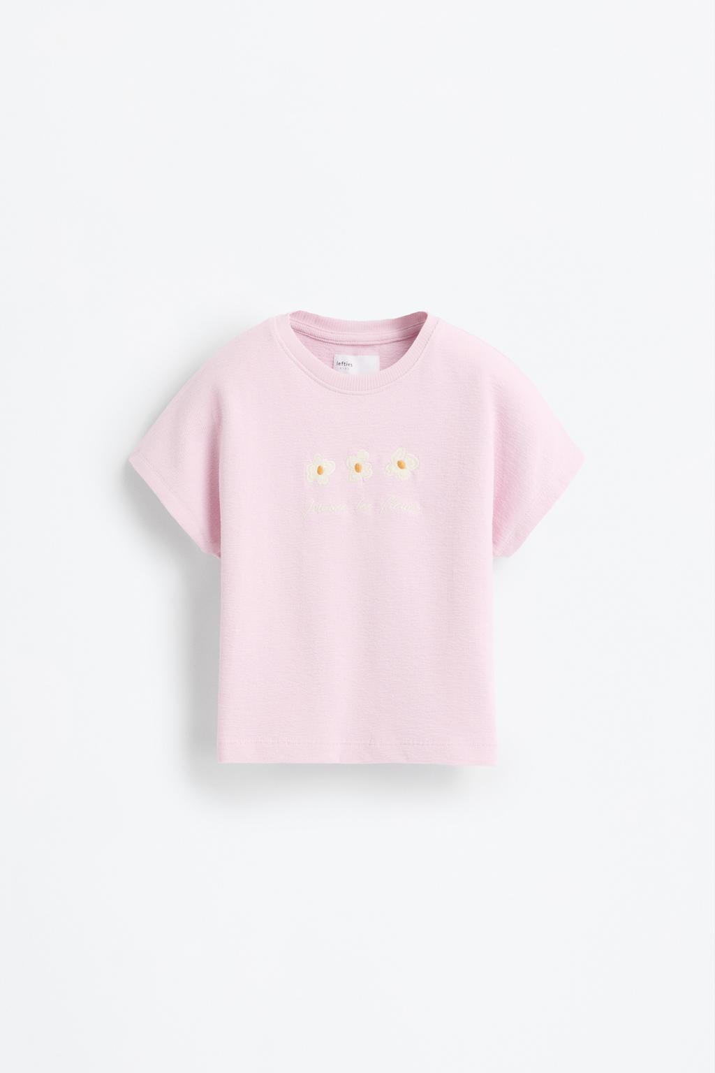 Sudadera manga corta bordada
