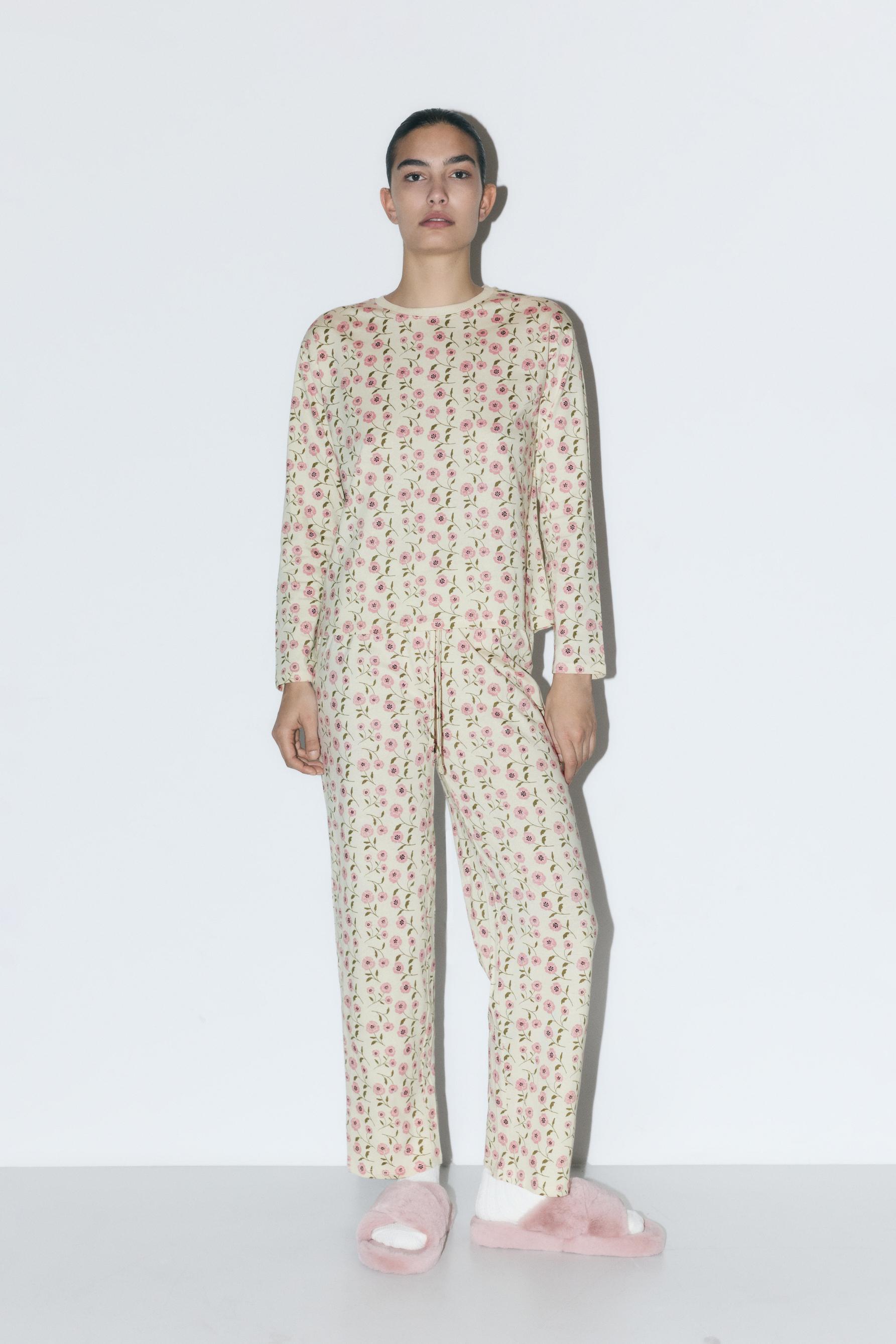 Pijama largo estampado