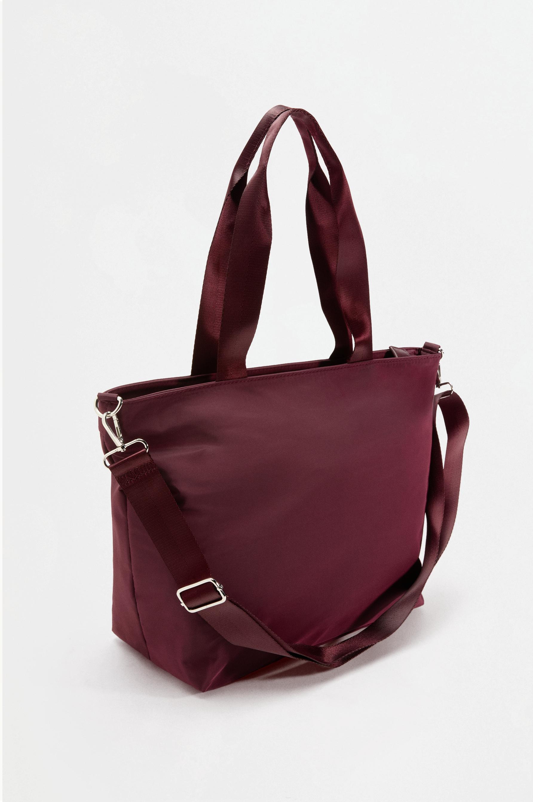 Flap shoulder bag — BURGUNDY