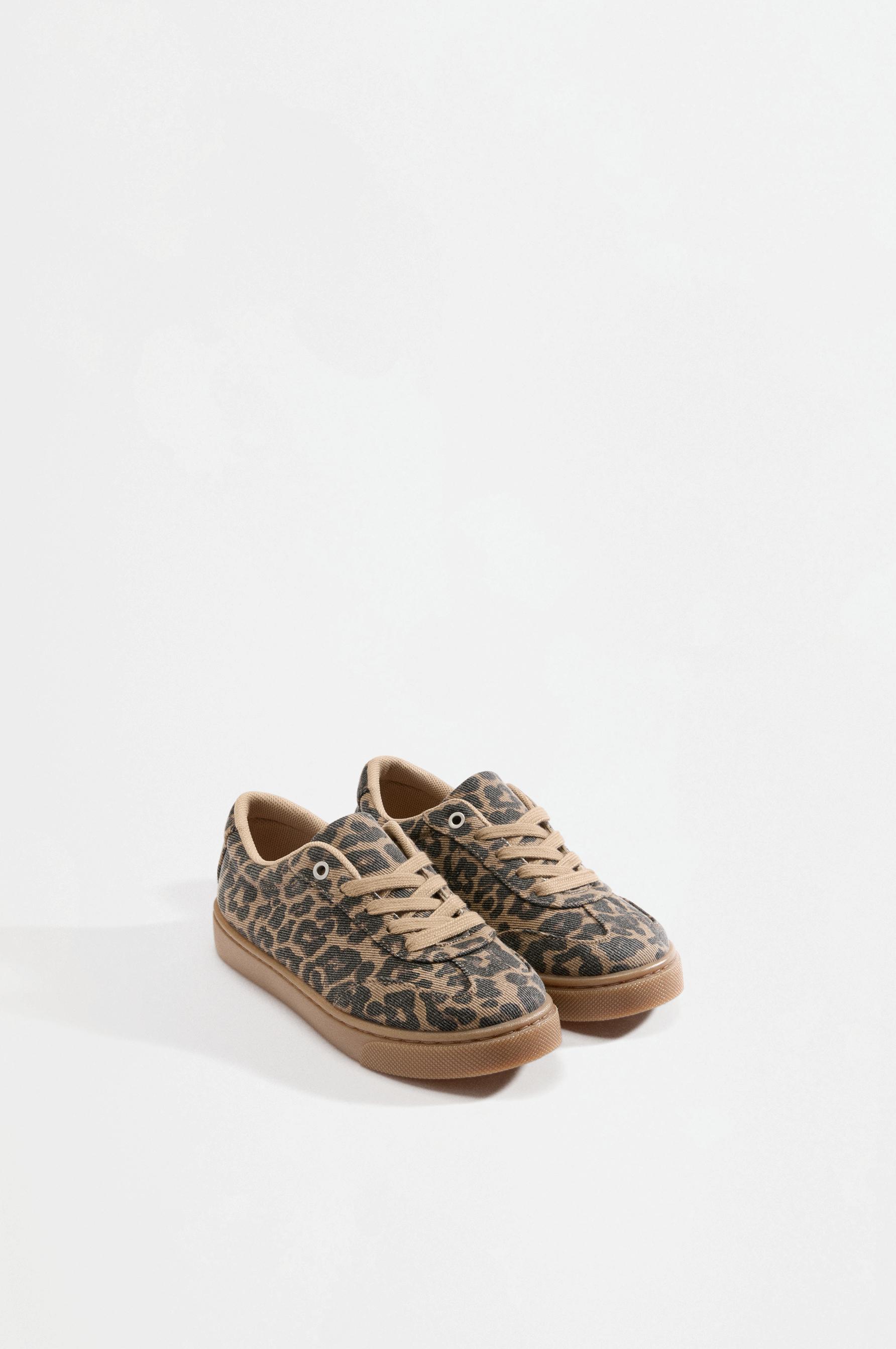 Animal Print Sneakers — LEOPARD