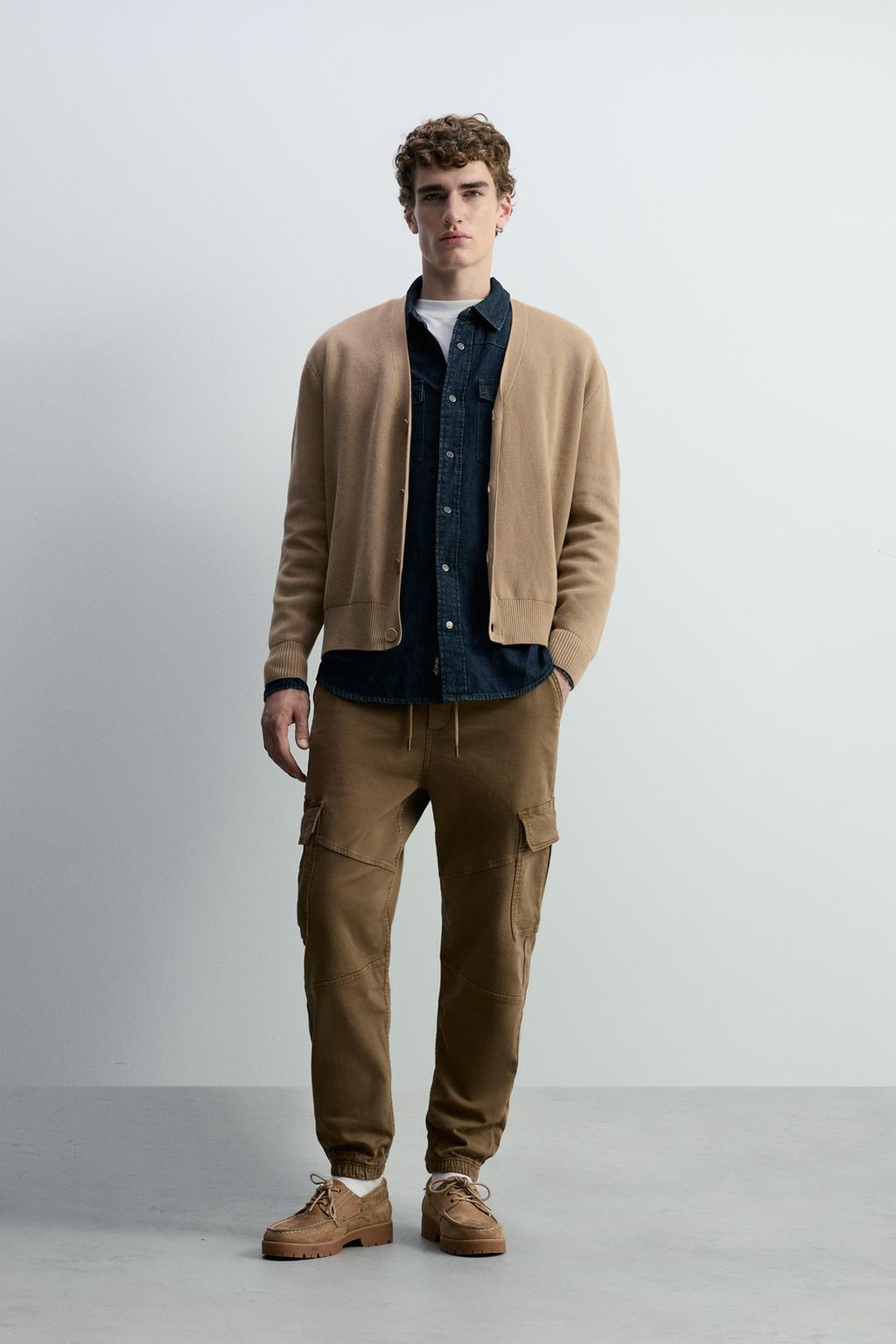 Jeans jogger cargo fleece