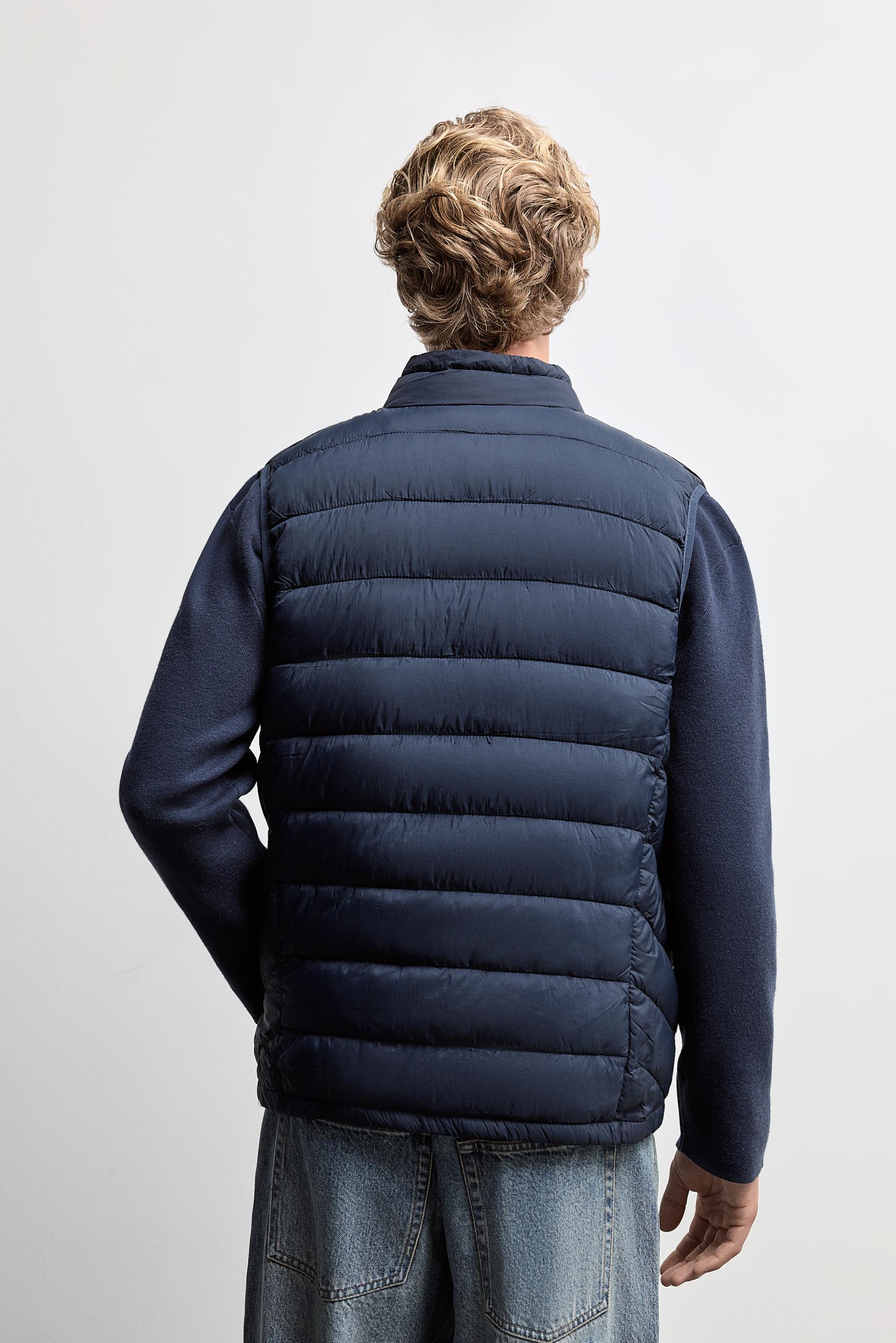 Lightweight quilted gilet — NAVY