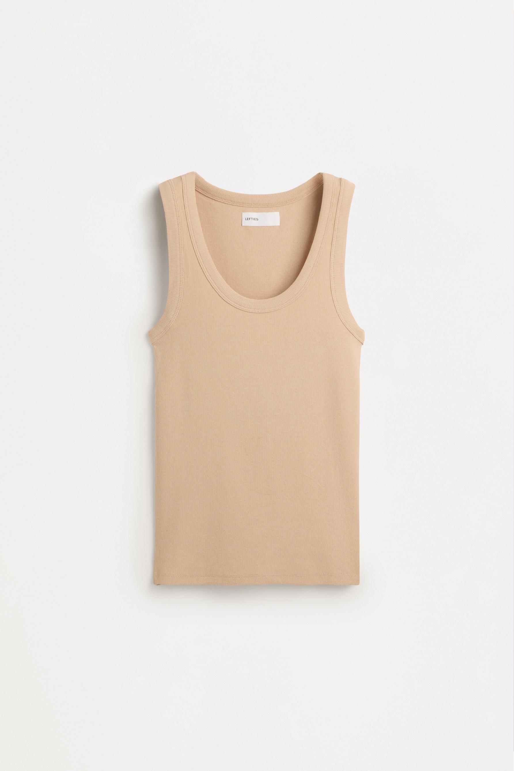 Racerback top — BEIGE