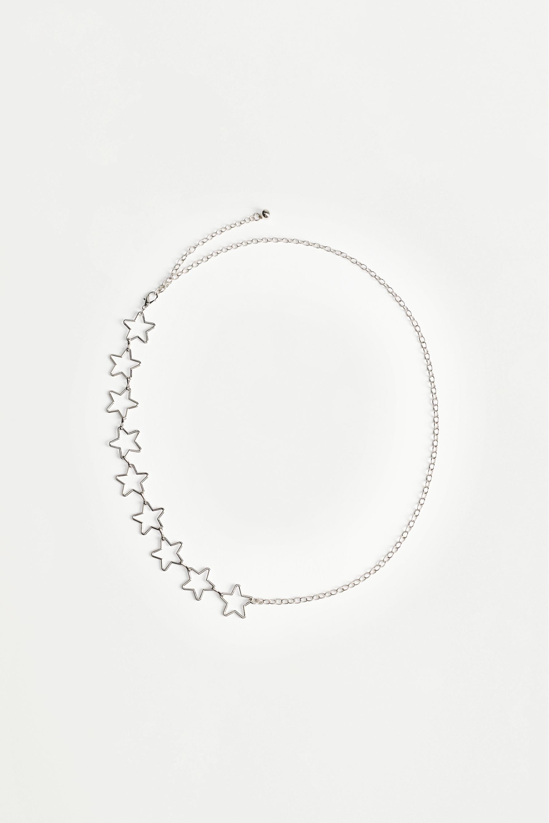 Star chain belt — SILVER (alternate view)