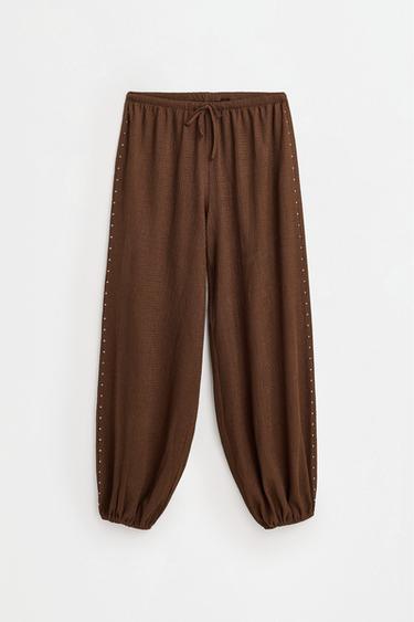 Studded joggers — CHOCOLATE 6