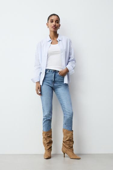 Basic poplin shirt — BLUE/WHITE 2