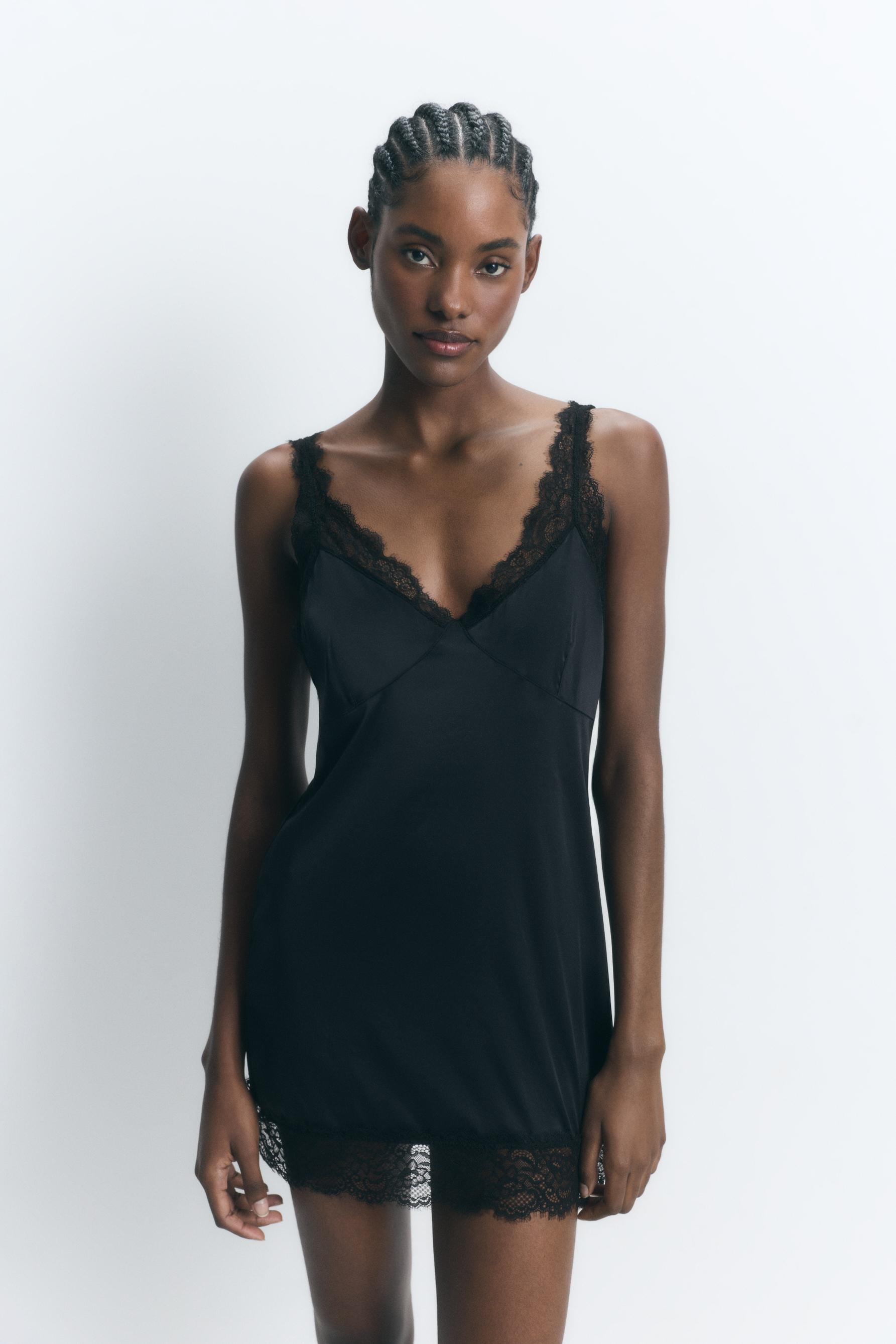 Camisón corto satén