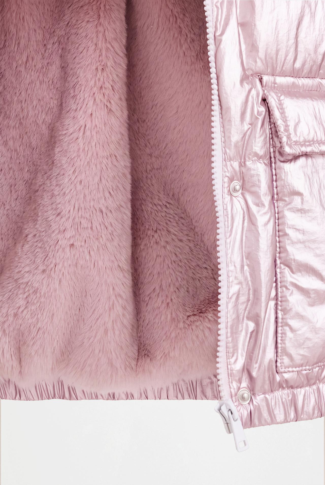 Metallic quilted jacket — PINK