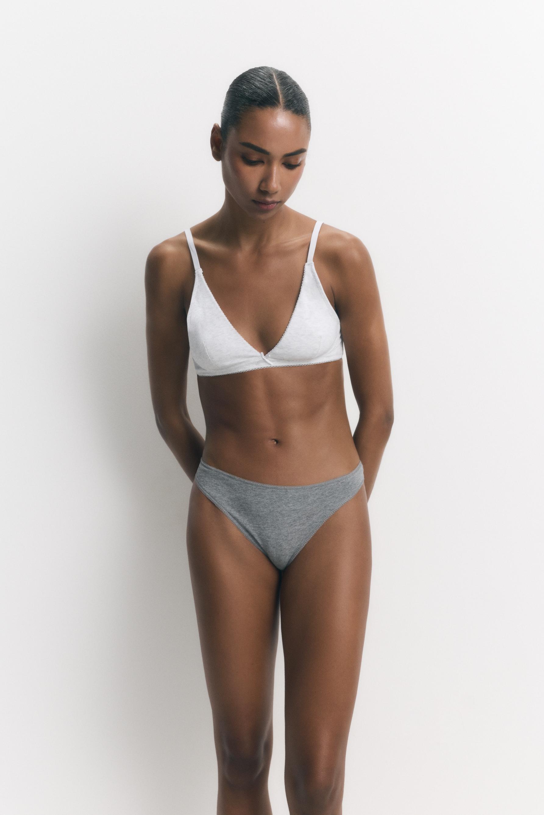 3-Pack of cotton thongs — VARIOUS