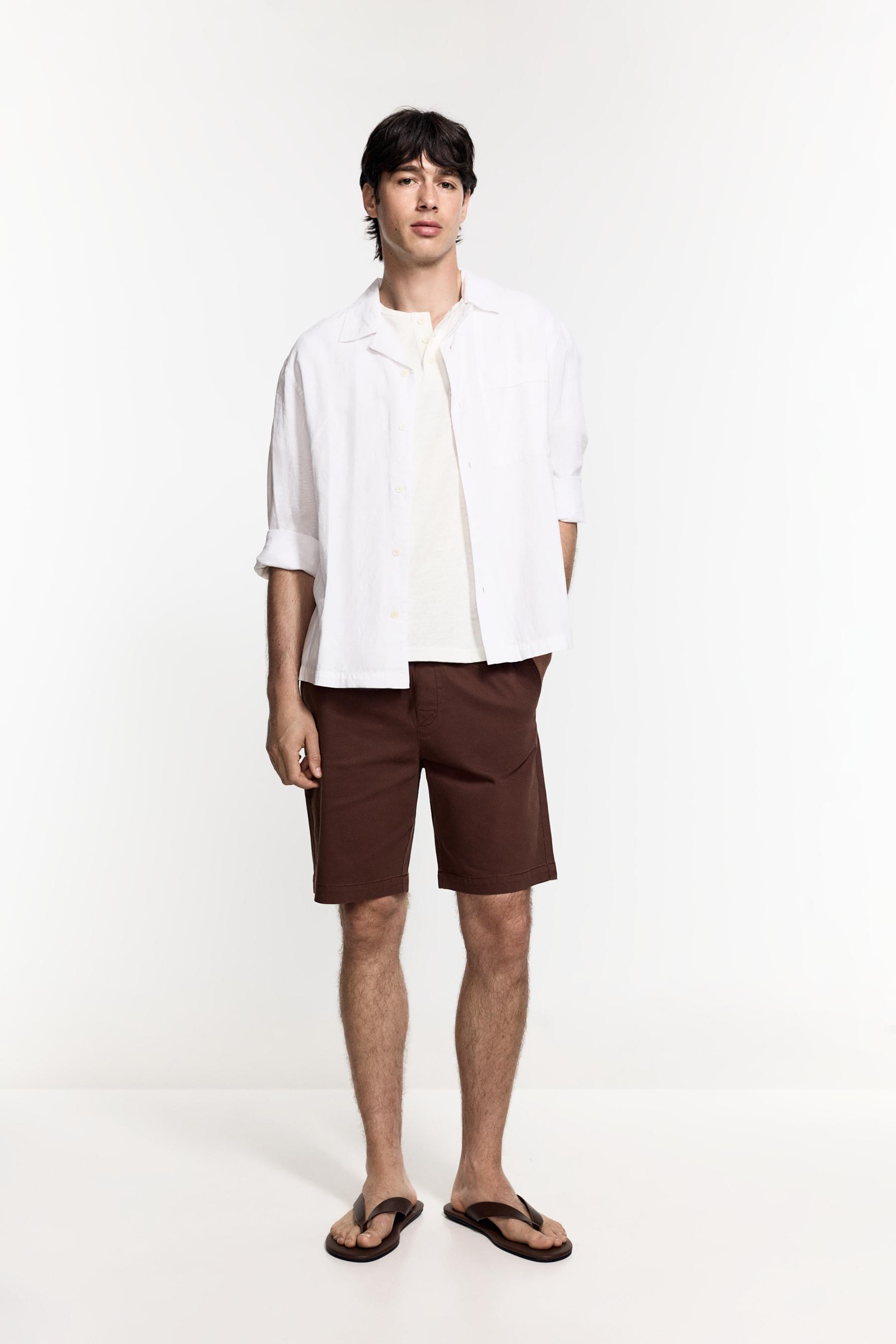 Jogger Bermuda shorts — COPPER