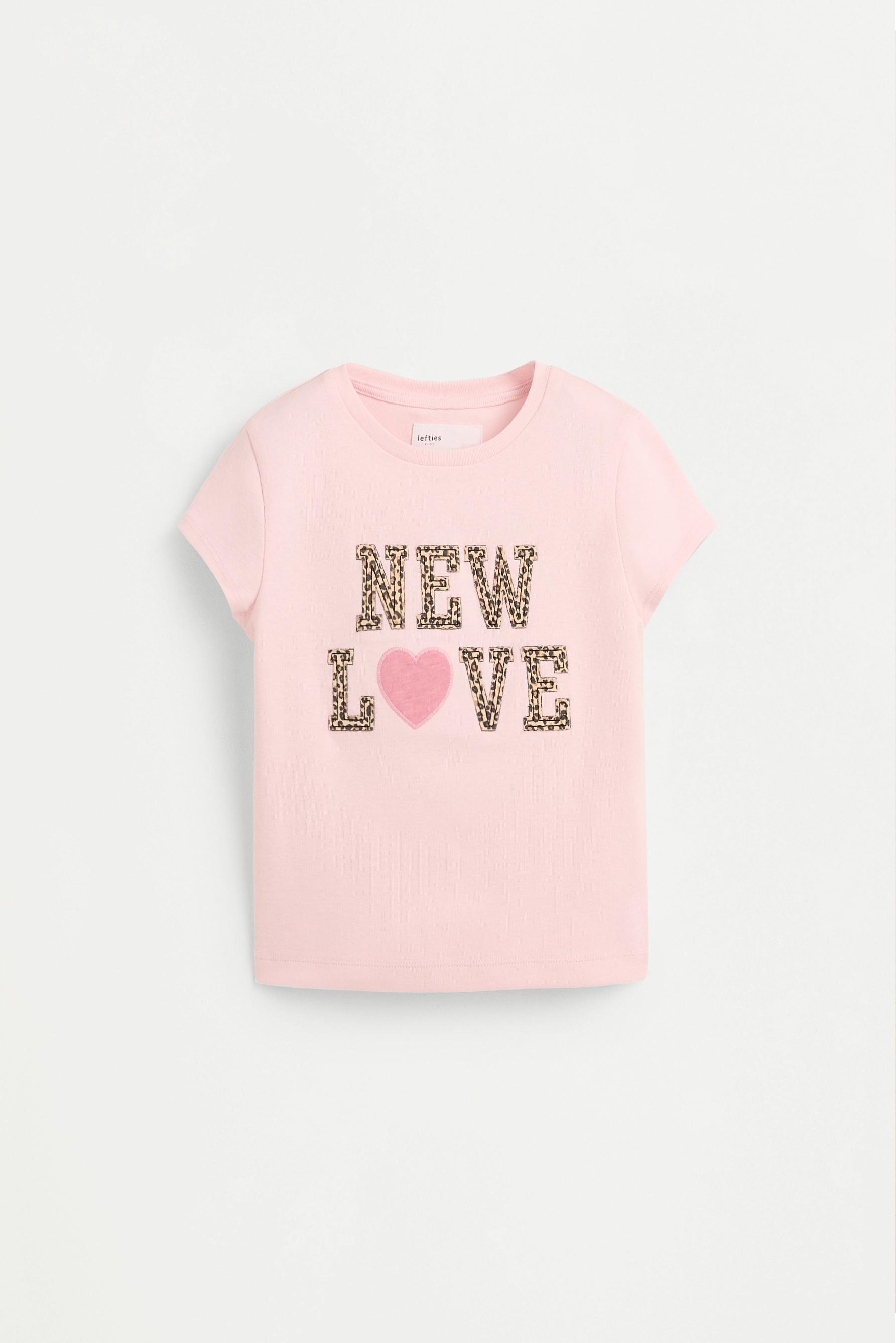 Patch T-shirt — PASTEL PINK