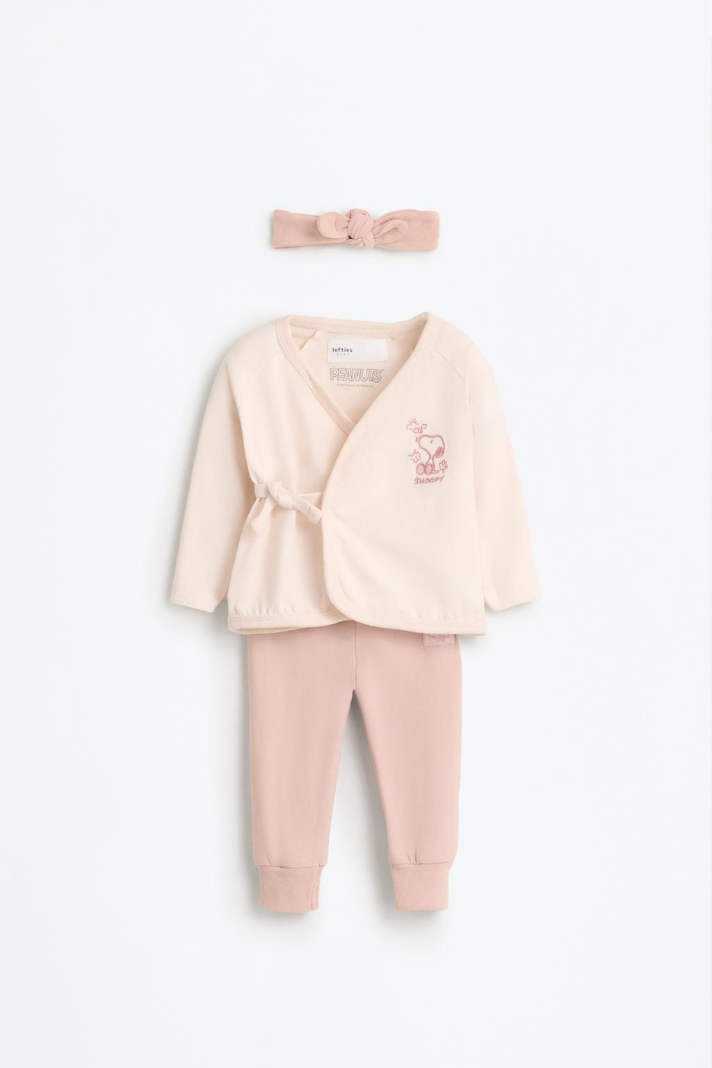 Conjunto Snoopy Peanuts™ quimono, leggings e bandolete