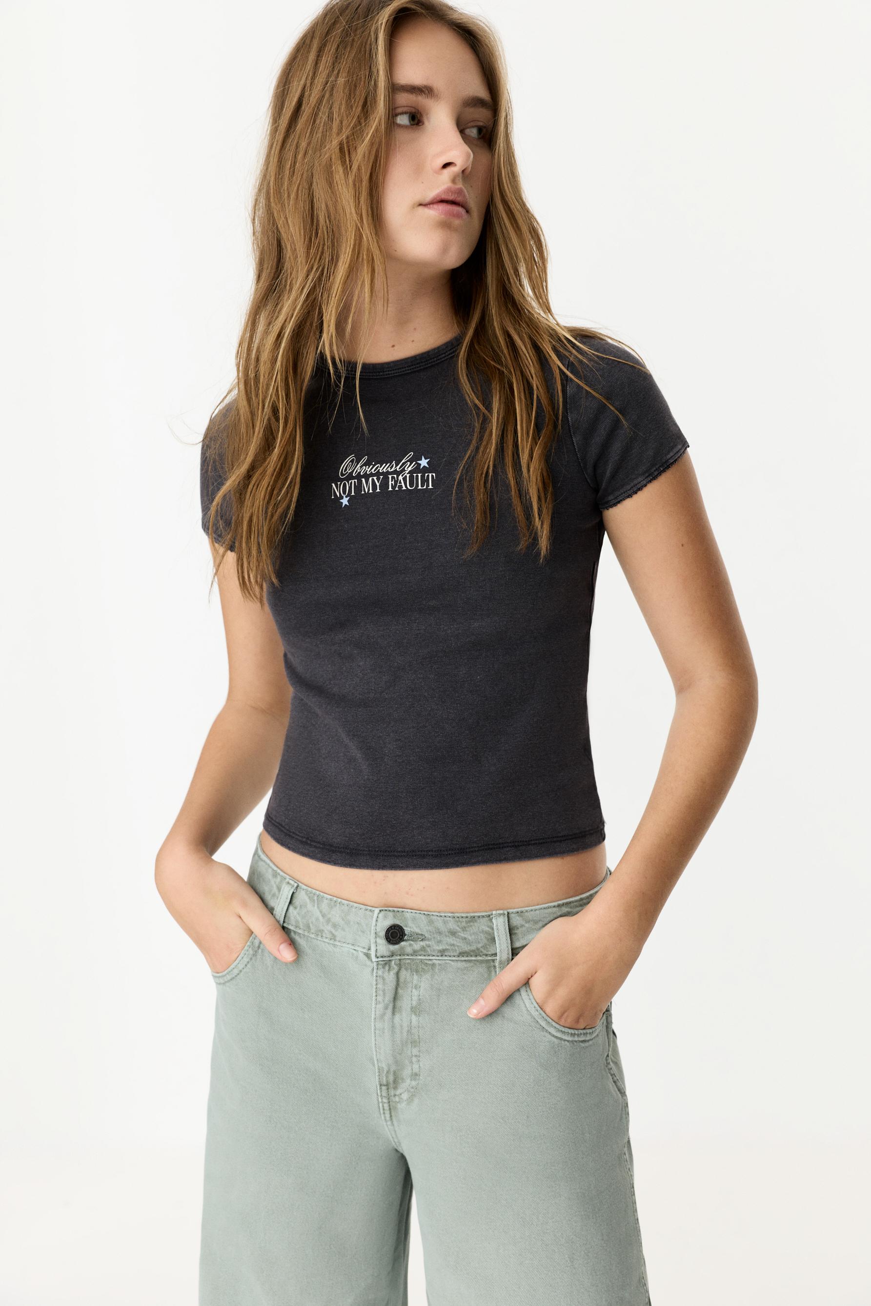 Camiseta efecto lavado