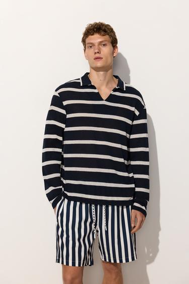 Striped polo shirt — OFF WHITE 1