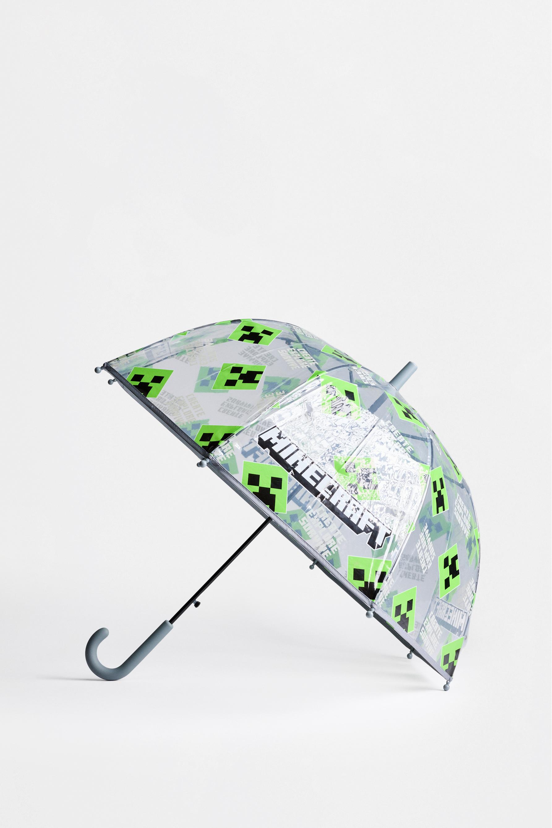 Transparent Minecraft umbrella — TRANSPARENT