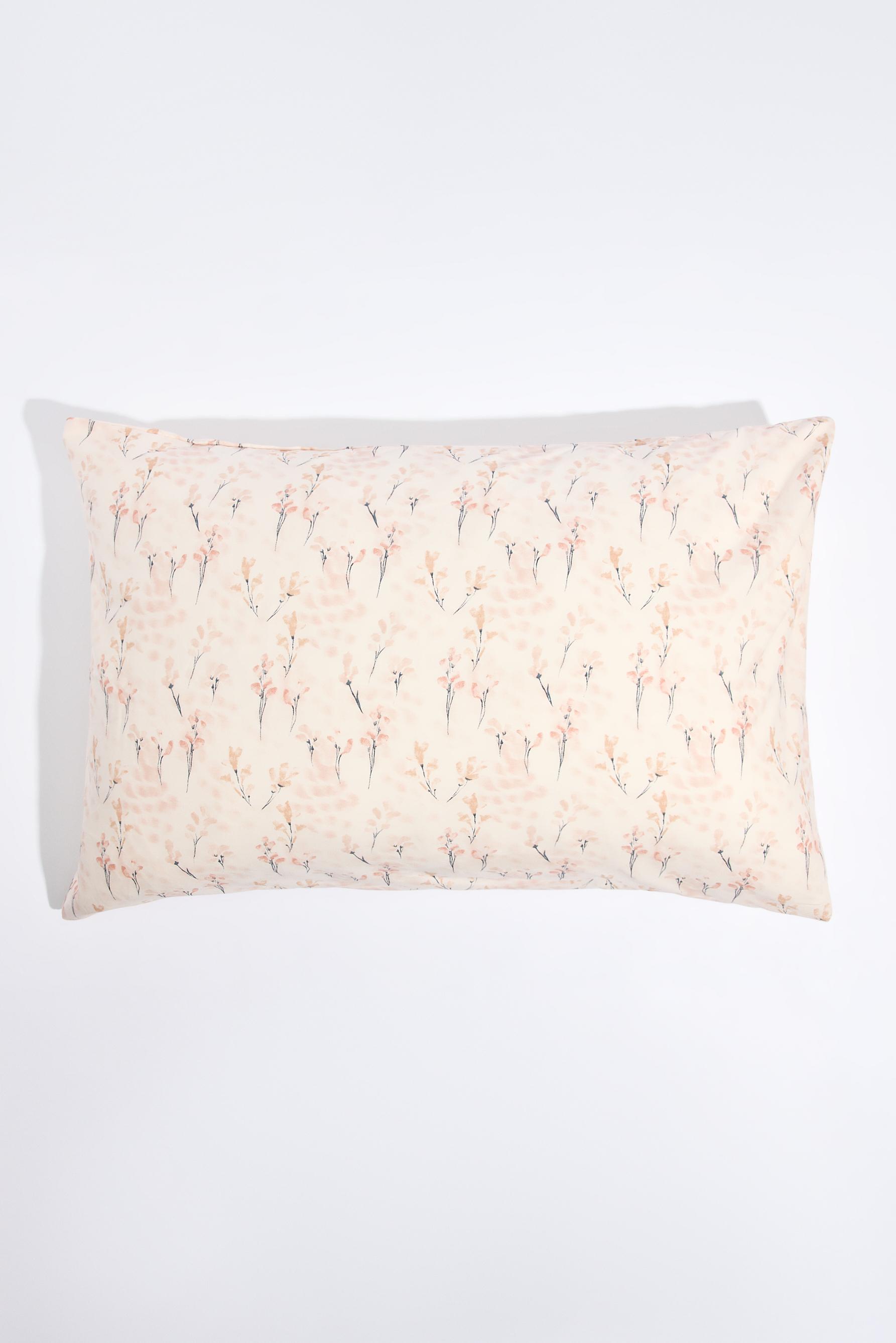 Pack 2 fundas de almohada ramilletes 50 x 75 cm