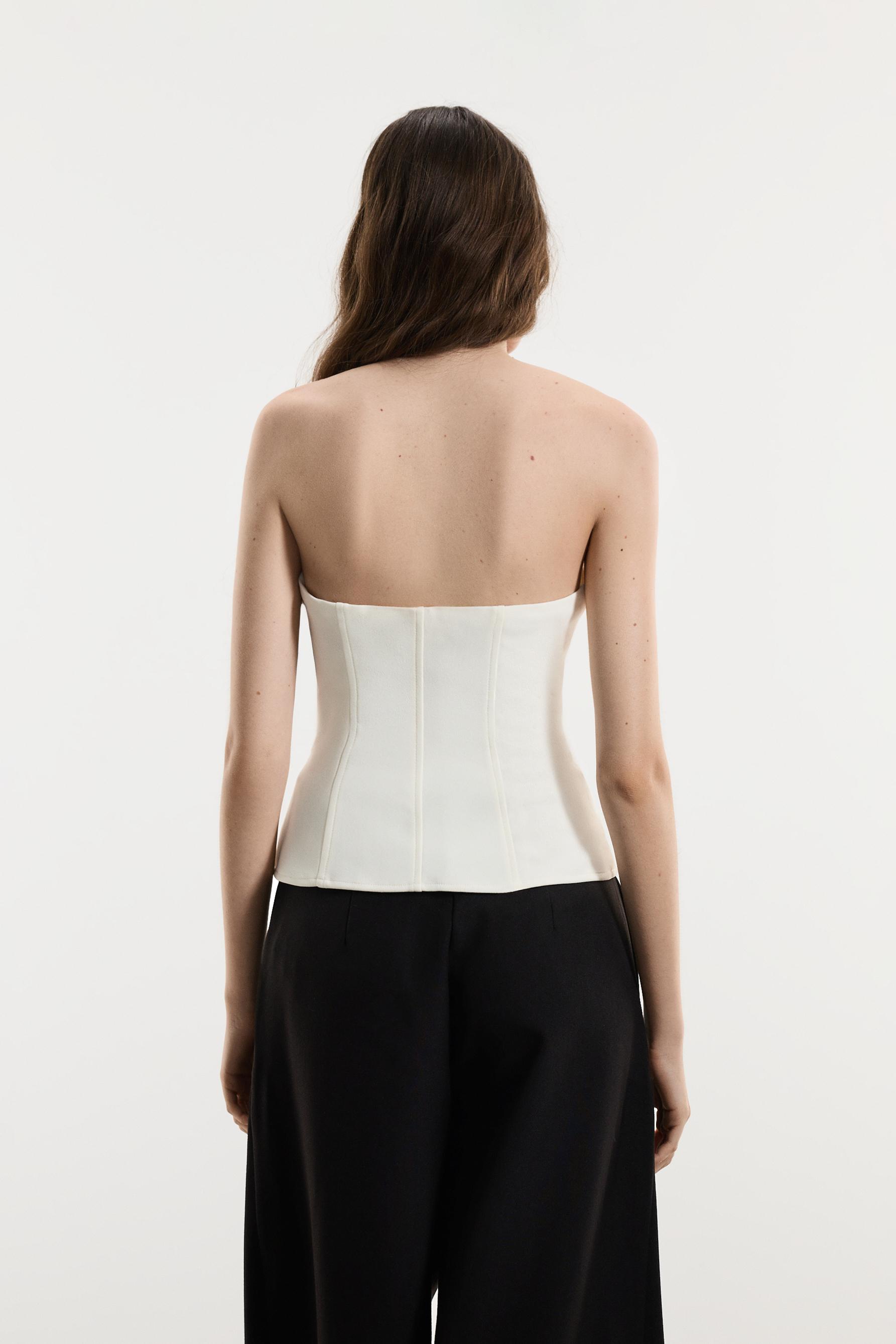Bustier top — WHITE